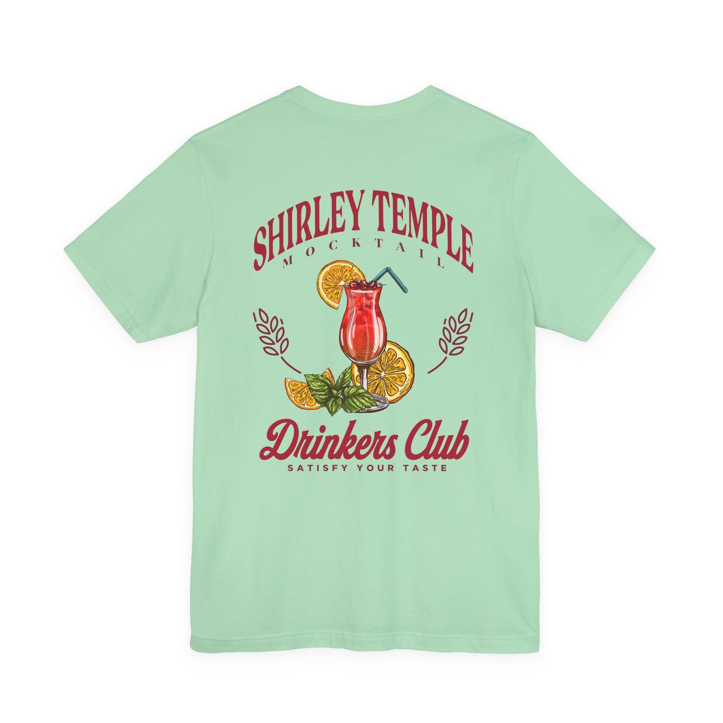 Shirley Temple Mocktail Drinkers Club Tshirt – Satisfy Your Taste