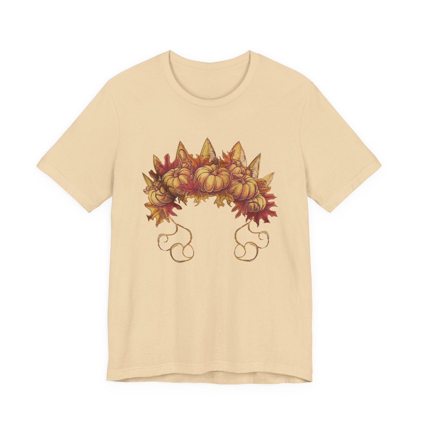Pumpkin Queen’s Satchel – Botanical Pumpkin Plant & Leaves Graphic T-Shirt