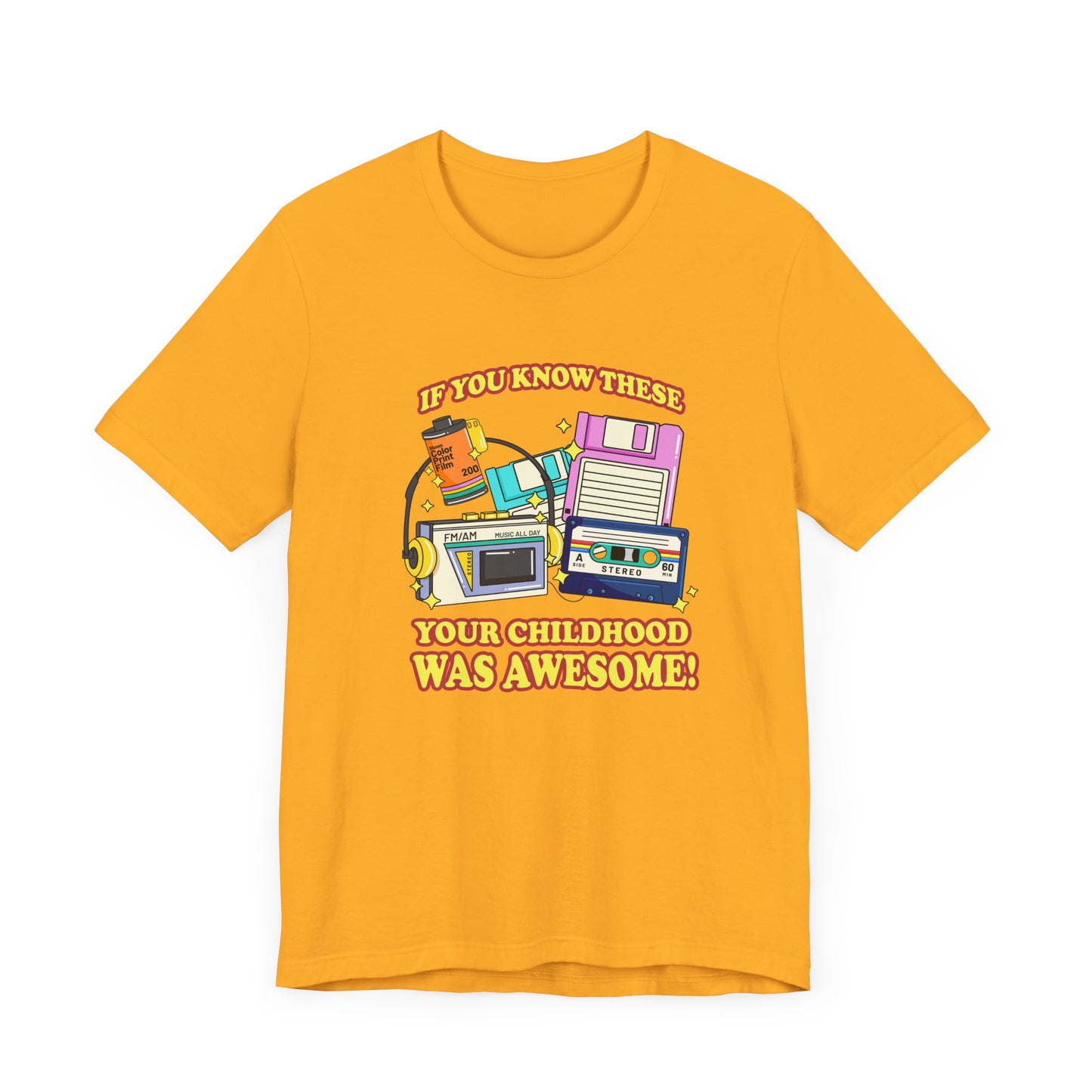 If You Know These Your Childhood was Awesome T-Shirt – Retro Nostalgia Tech Tee