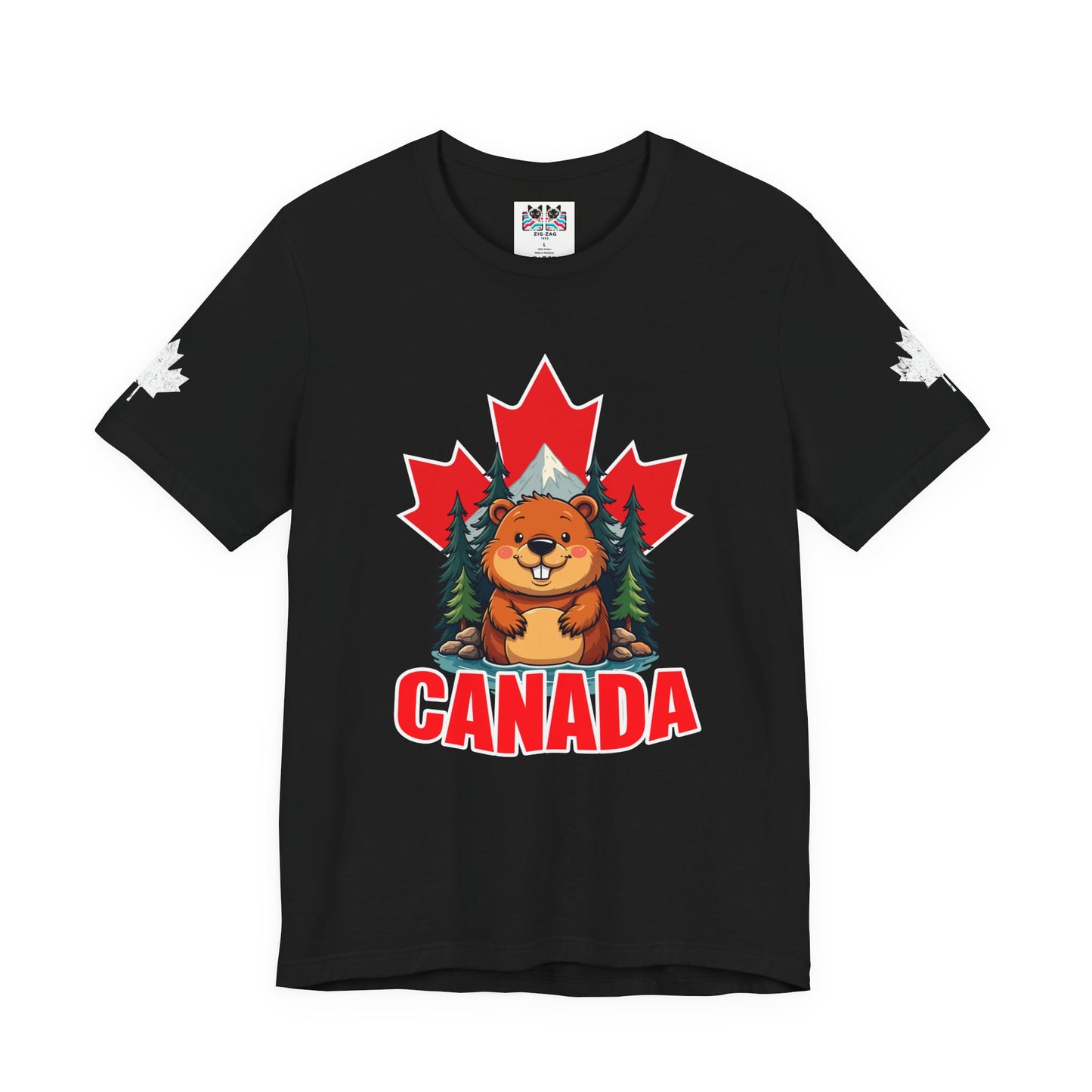 Canada Maple Beaver Cartoon T-Shirt