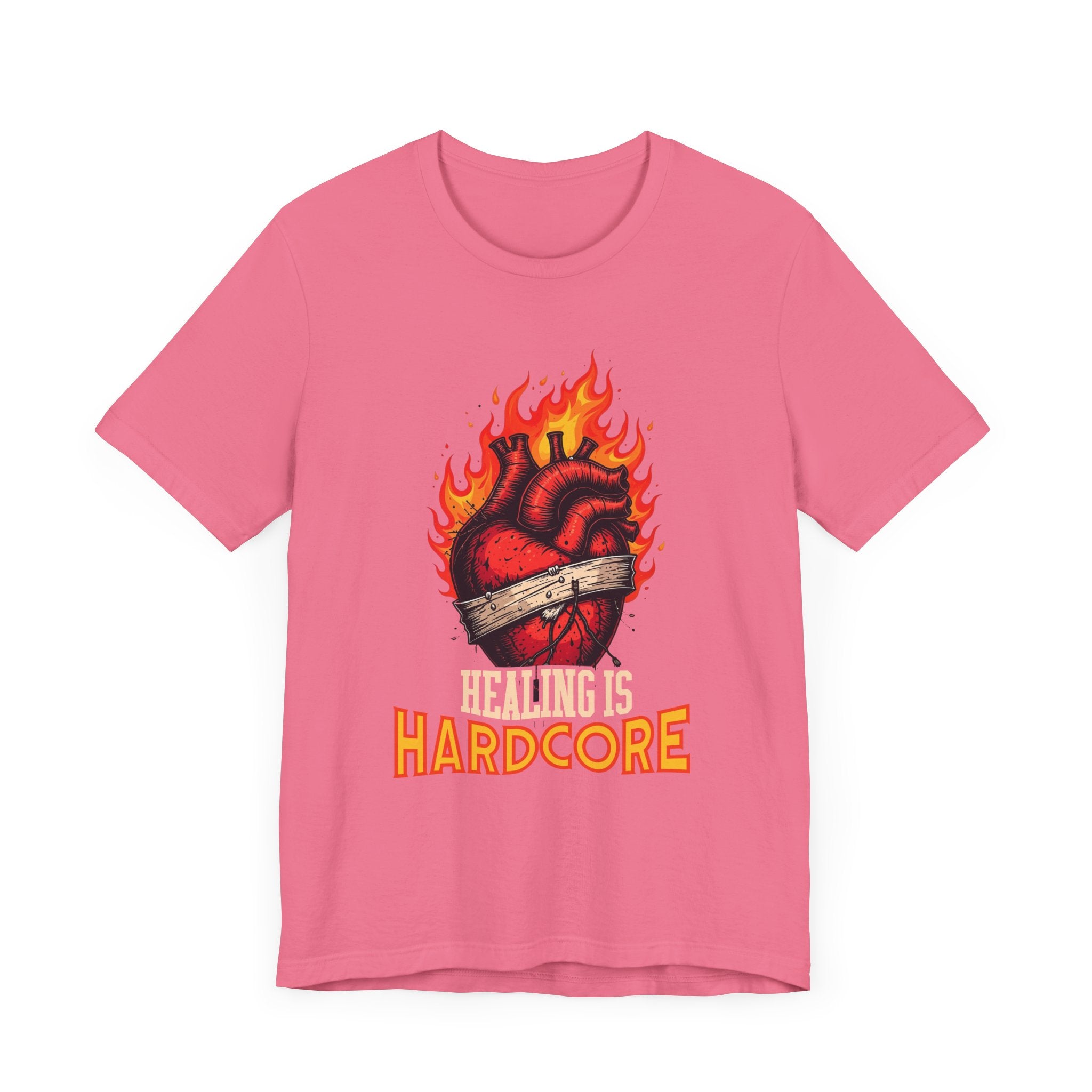 Healing Is Hardcore Motivational Heart T-Shirt