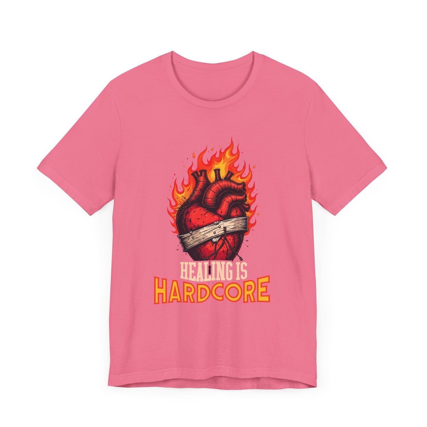 Healing Is Hardcore Motivational Heart T-Shirt