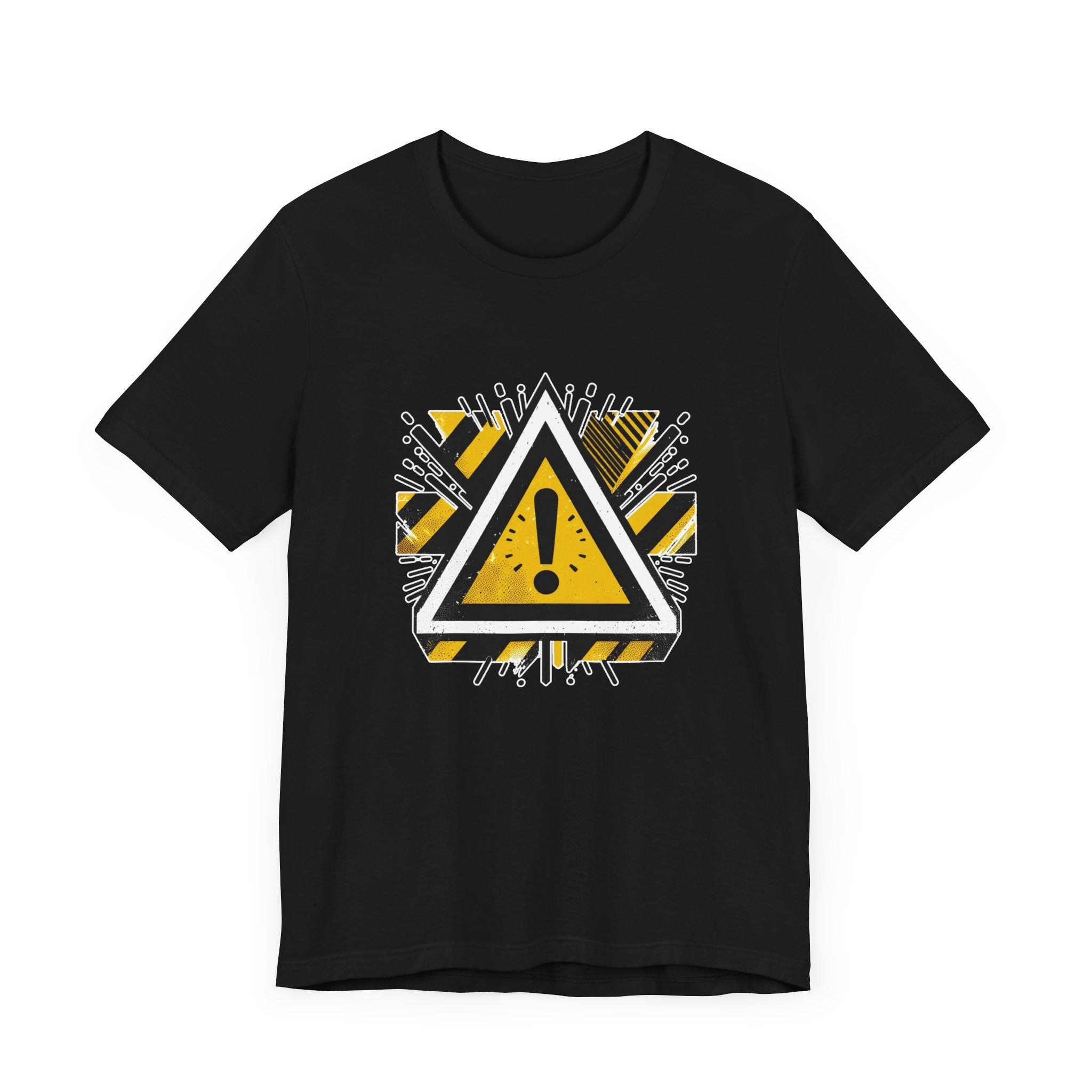 Abstract Warning | Modern Warning Symbol Graphic T-Shirt