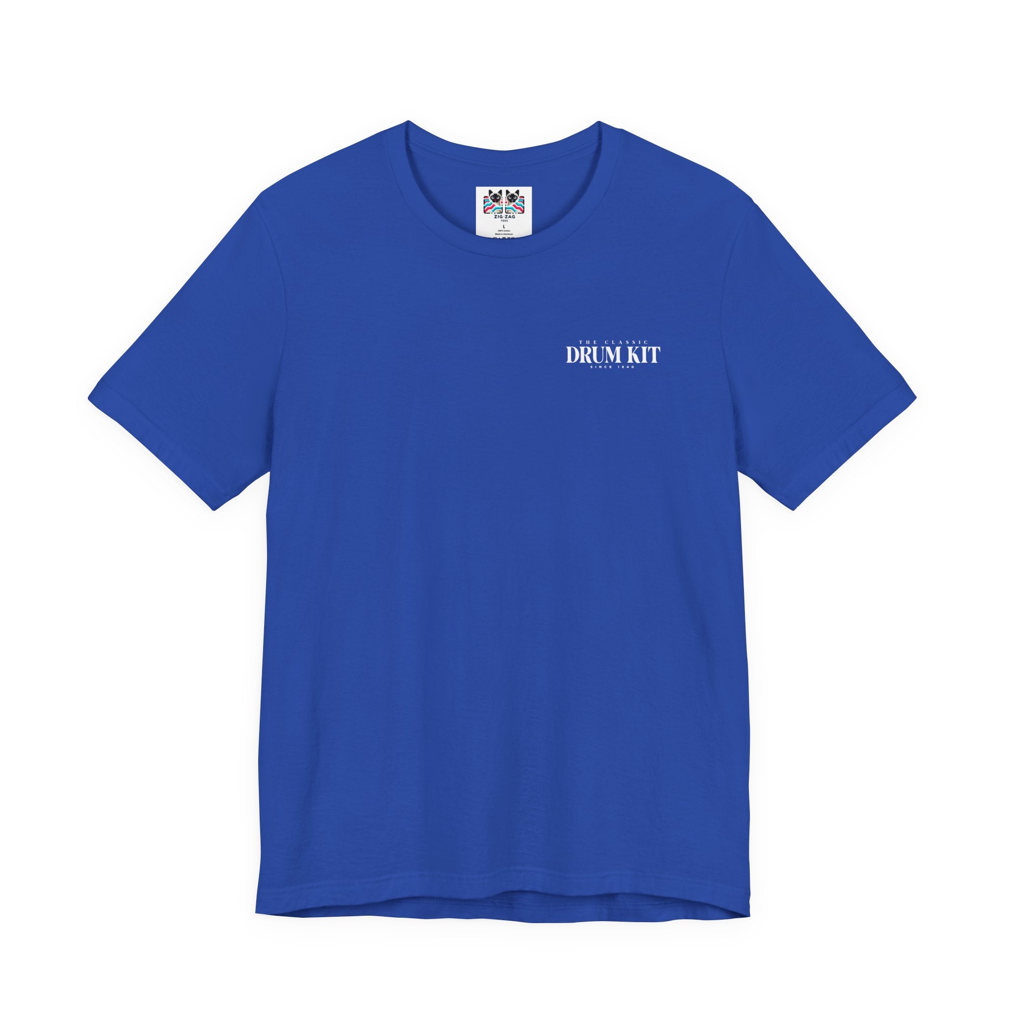 The Classic Drum Kit T-Shirt – Detailed Labeled Drum Set Graphic
