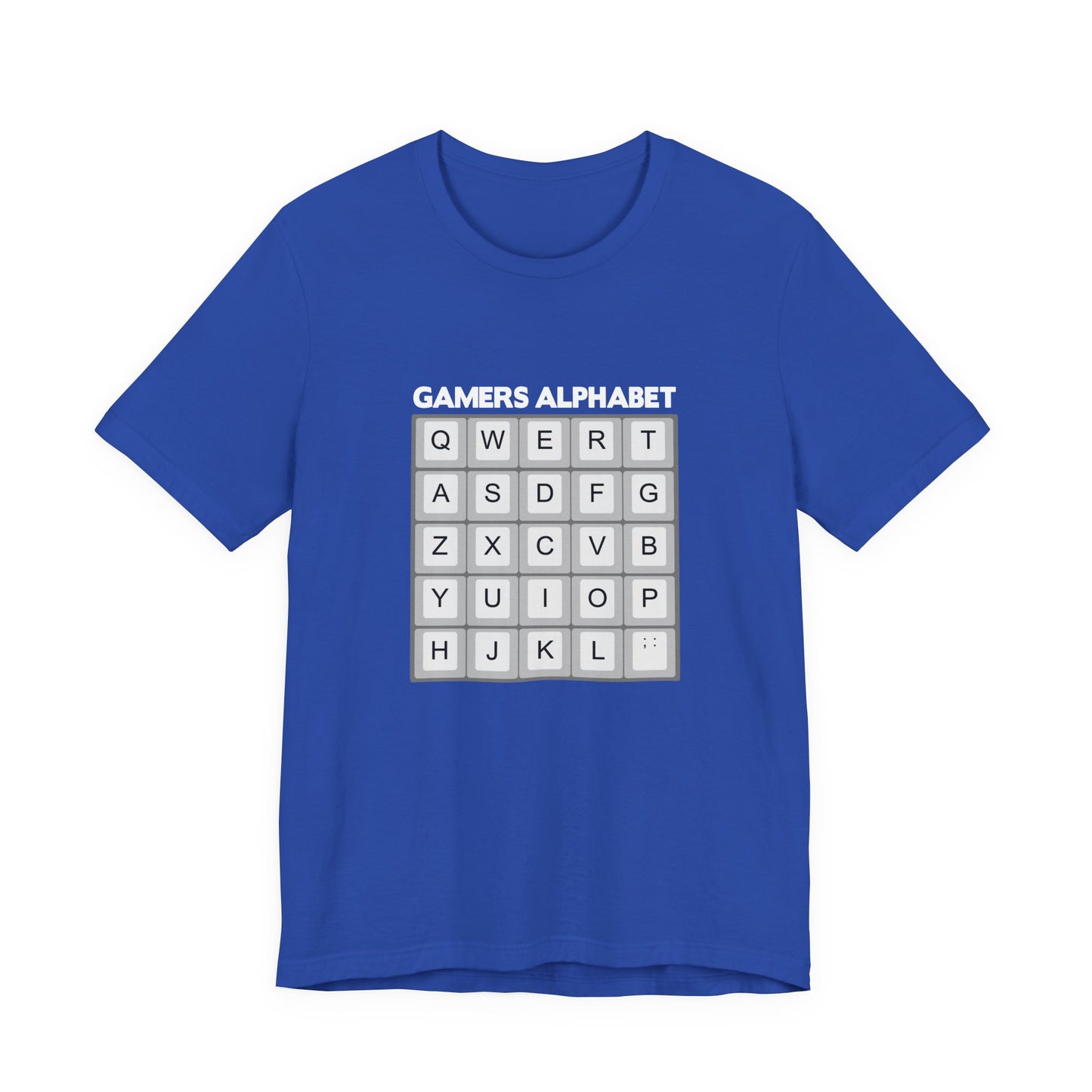 Gamers Alphabet T-Shirt – Funny Keyboard Gamer Essential Graphic Tee