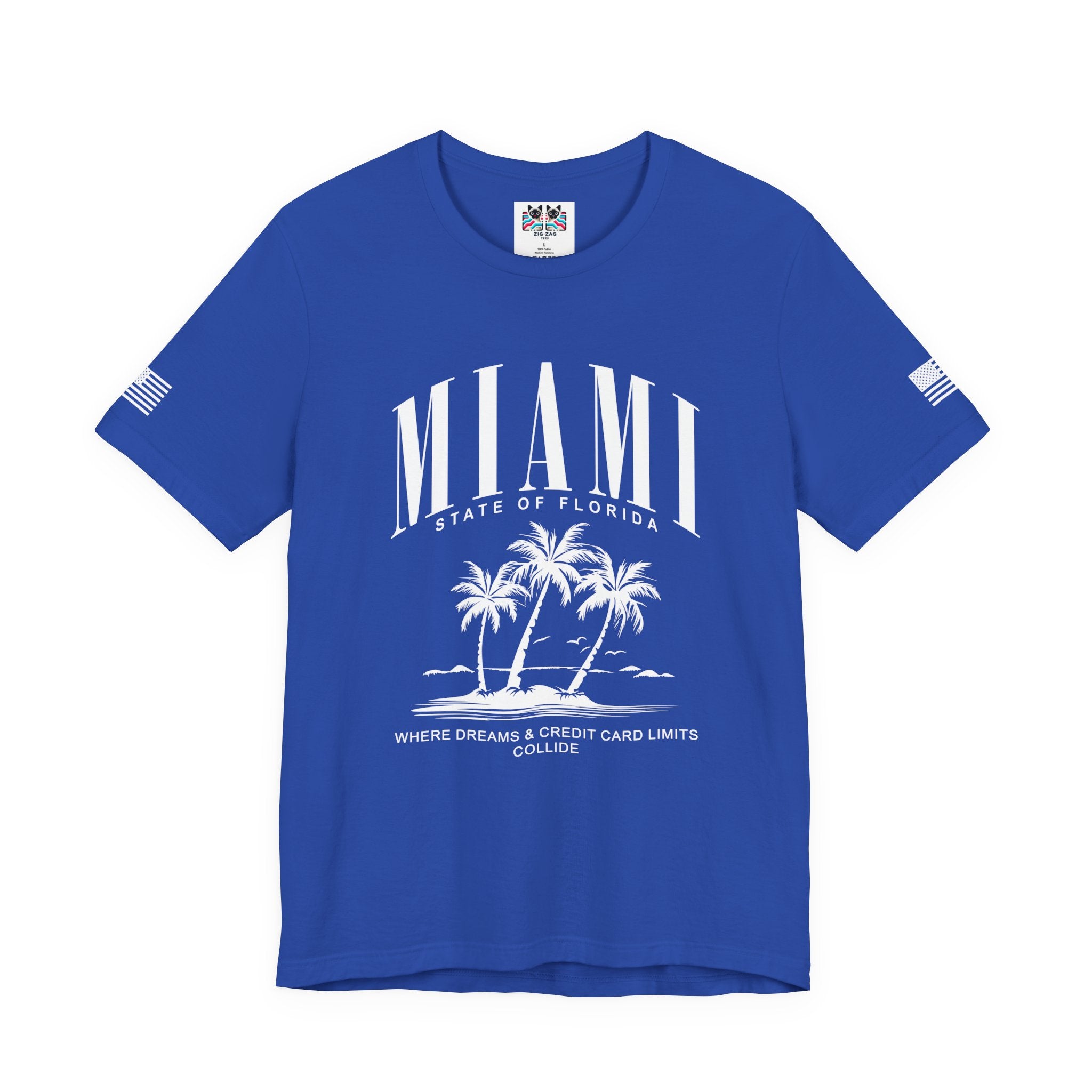 Miami State of Florida Funny T-Shirt – Where Dreams and Credit Card Limits Collide Tee