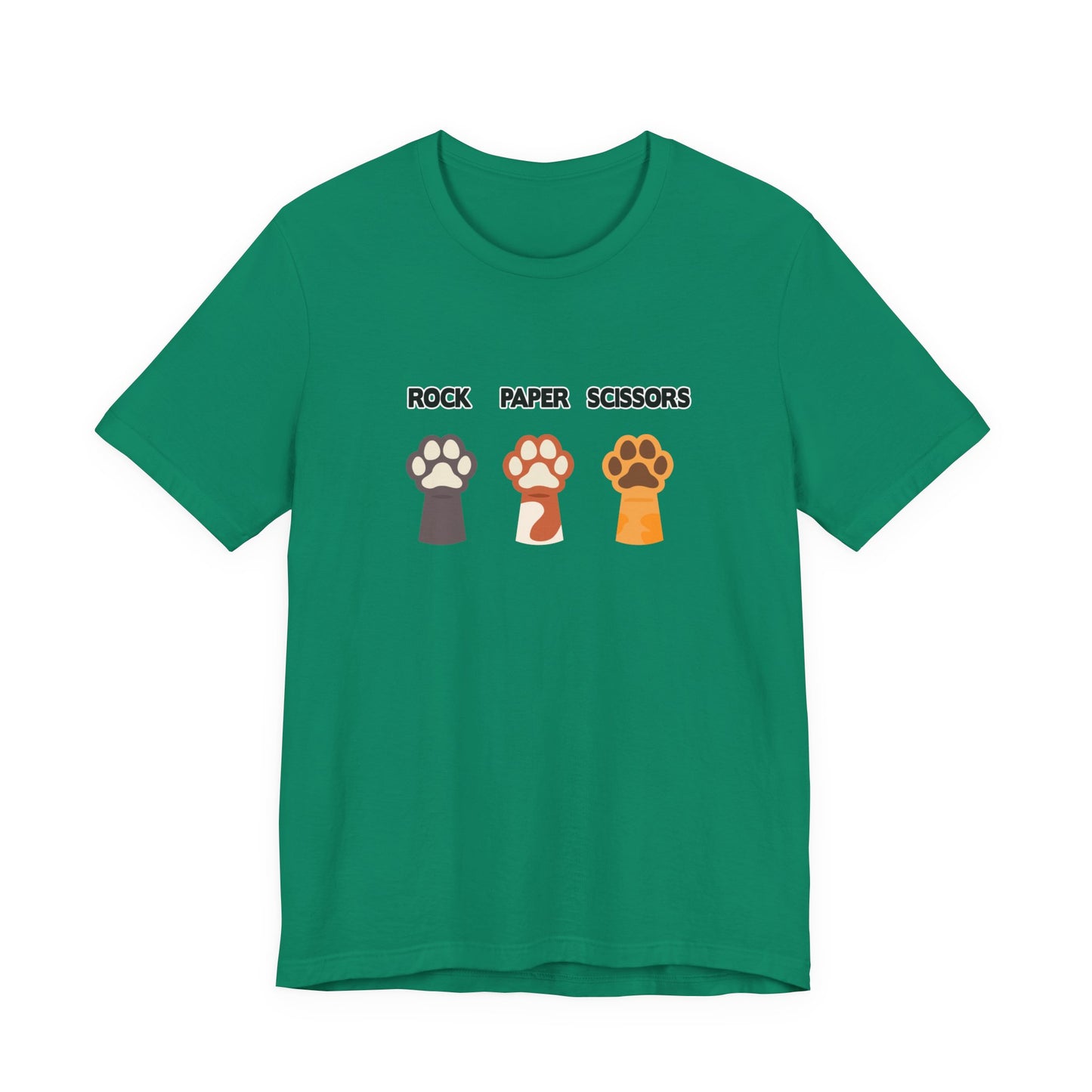 Rock Paper Scissors Dog Paw Tshirt Funny Canine Game Design