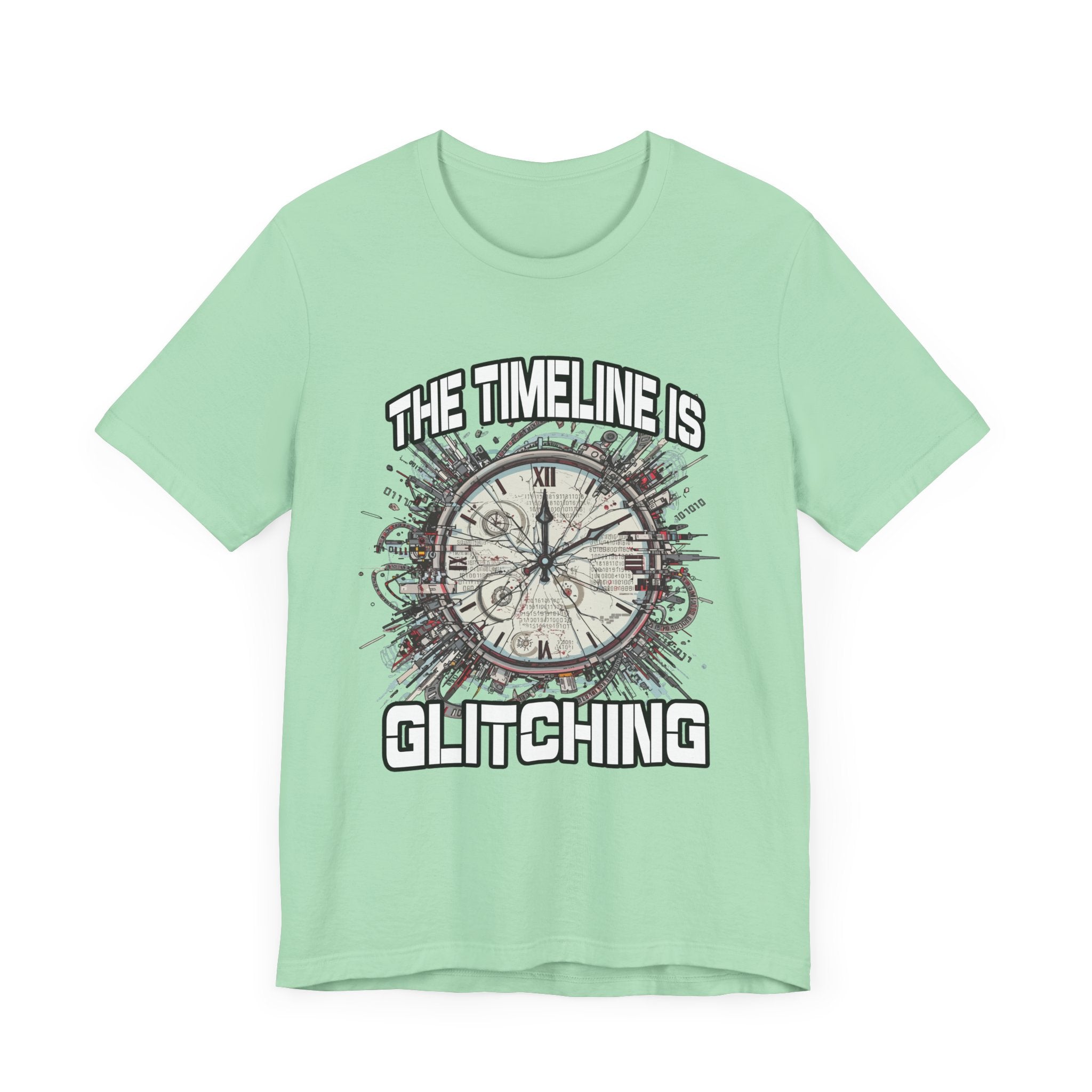 The Timeline is Glitching Tee, Sci-Fi Reality Error Shirt, Alternate Universe Humor Tee, Time Travel Nerd Gift Top