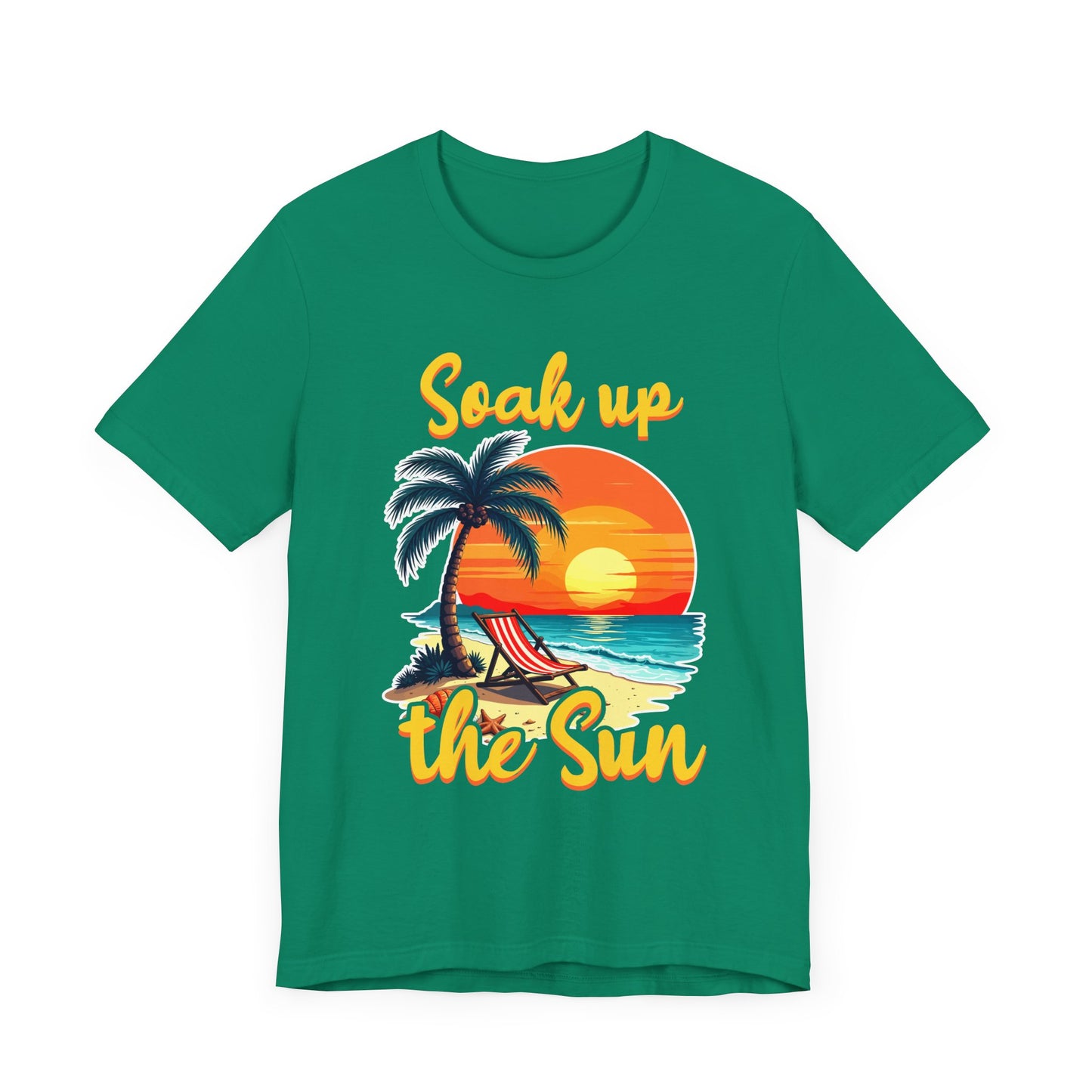 Soak Up The Sun Shirt, Coastal Chill Tee, Summer Sunshine T Shirt, Relaxed Beach Apparel, Sunlight Escape Graphic Top
