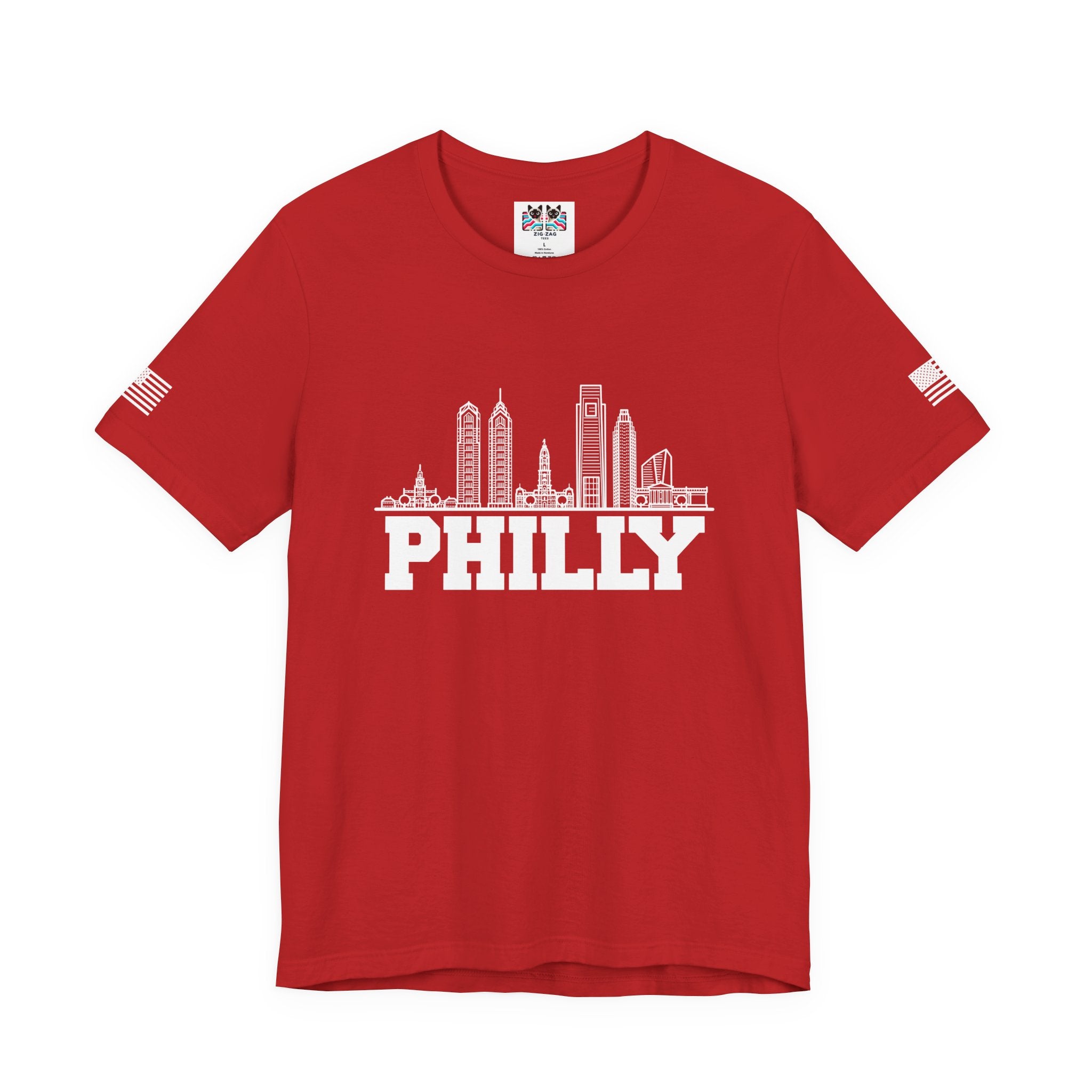 Philly T-Shirt – Philadelphia Skyline Line Art Graphic Tee