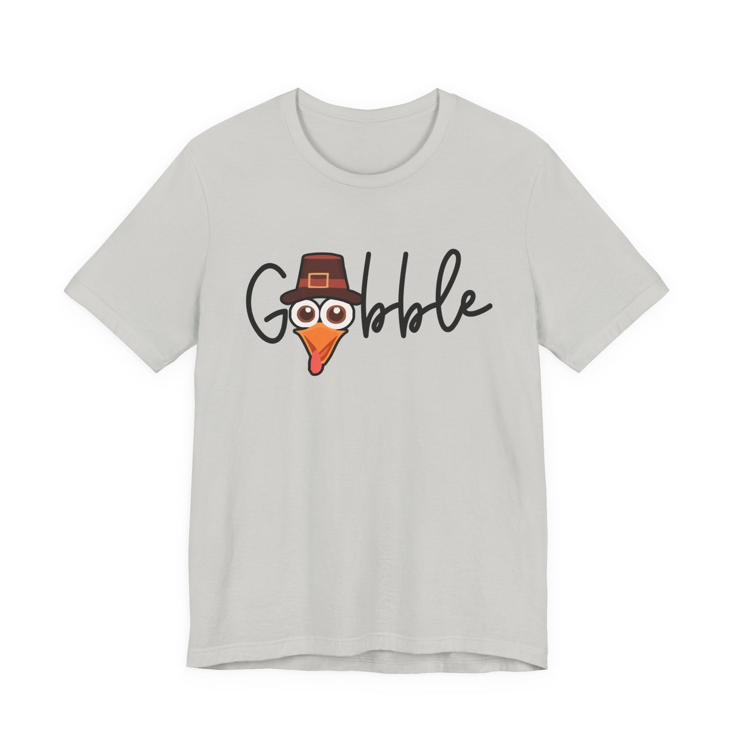 Gobble Turkey Head Cursive T-Shirt