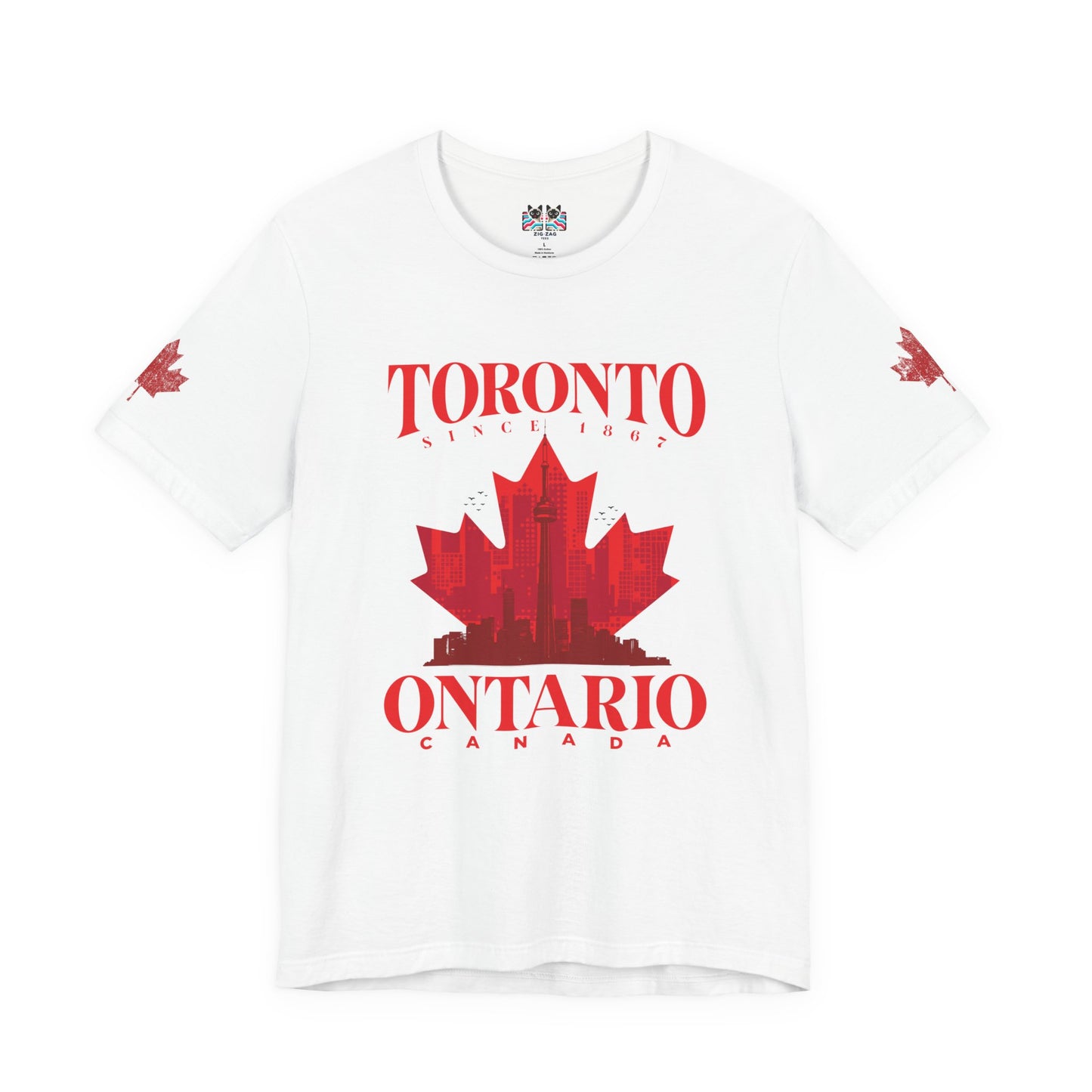 Toronto Skyline Maple Leaf T-Shirt