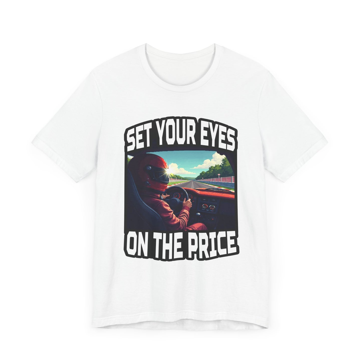 Helmet Visor POV Tee, Racing Fan Graphic Shirt, Driver Perspective Tee, Speed Junkie Style, Motorsport Gift