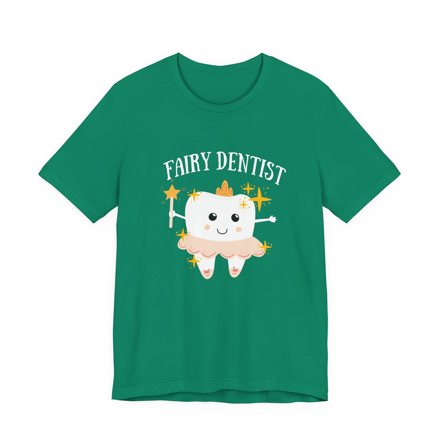 Fairy Dentist T Shirt Large Smiling Tooth with Wand and Fairy Costume