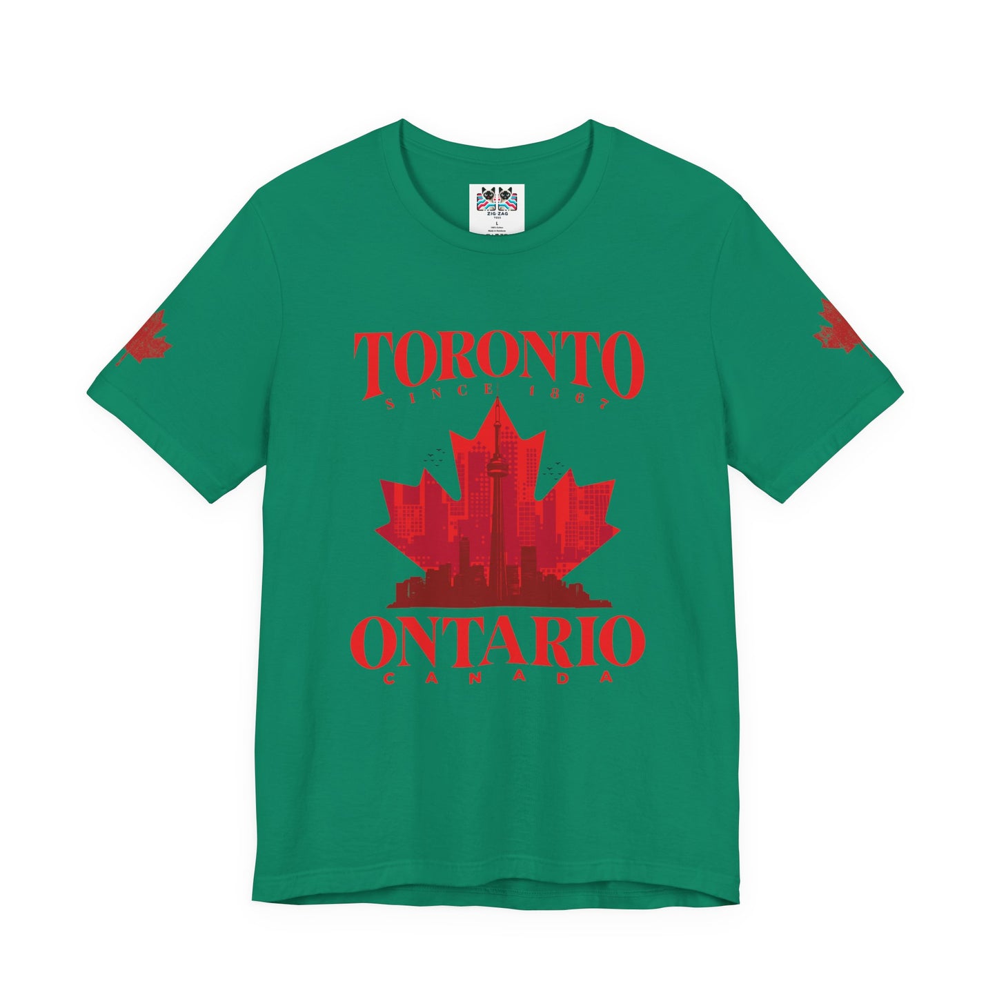 Toronto Skyline Maple Leaf T-Shirt