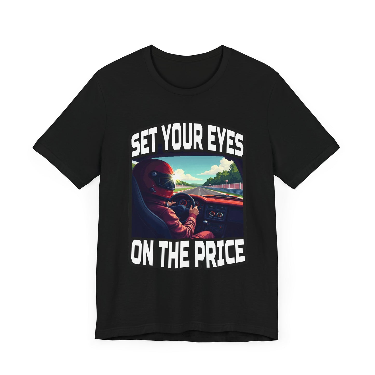 Helmet Visor POV Tee, Racing Fan Graphic Shirt, Driver Perspective Tee, Speed Junkie Style, Motorsport Gift