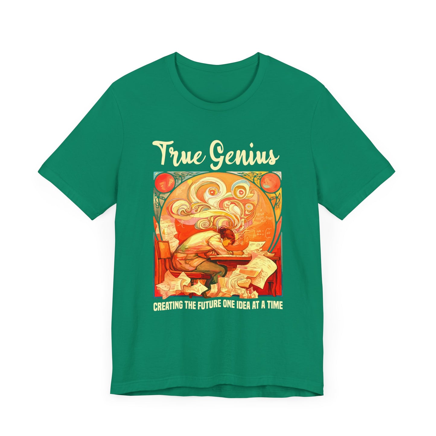 Genius at Work Tee, Smart Humor Shirt, Academic Energy Top, Funny Intelligence Graphic Tee, Clever Nerd Gift