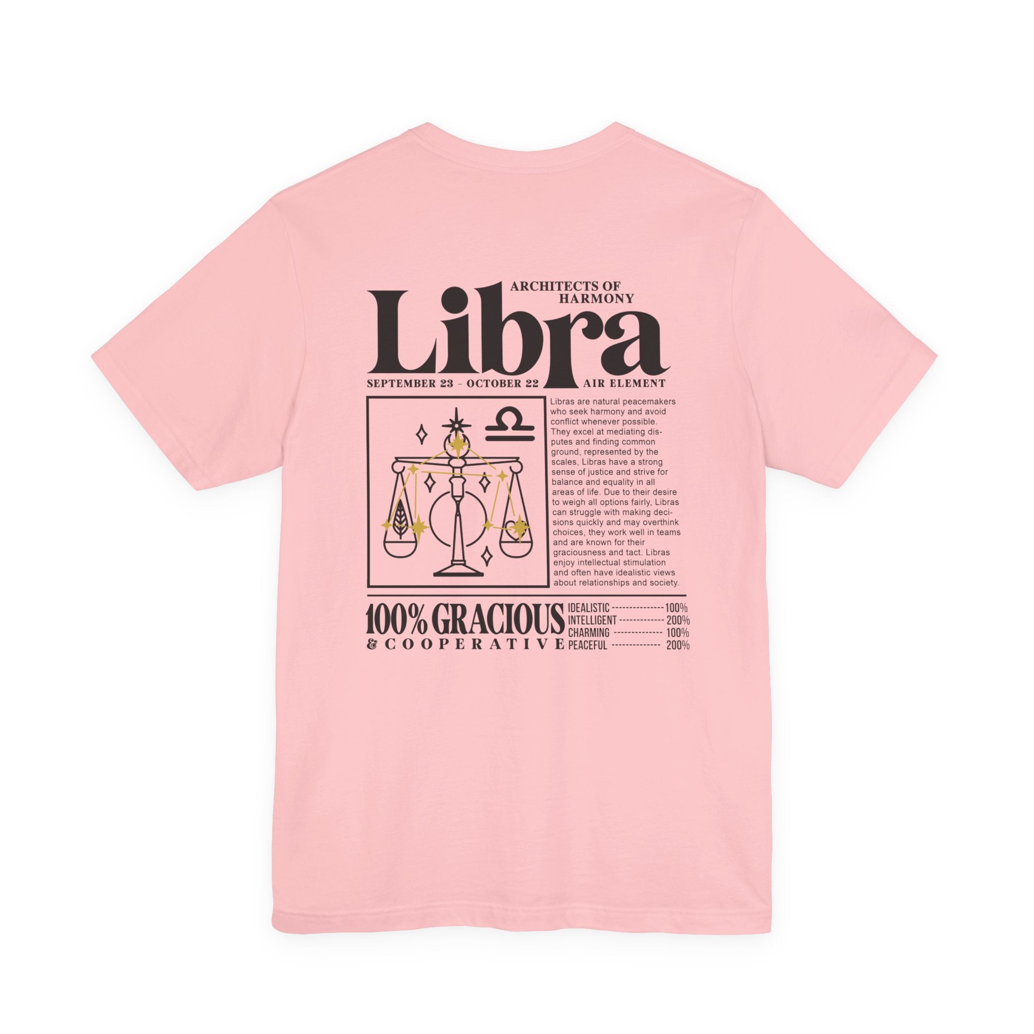 Libra Zodiac T-Shirt – Architects of Harmony Air Element