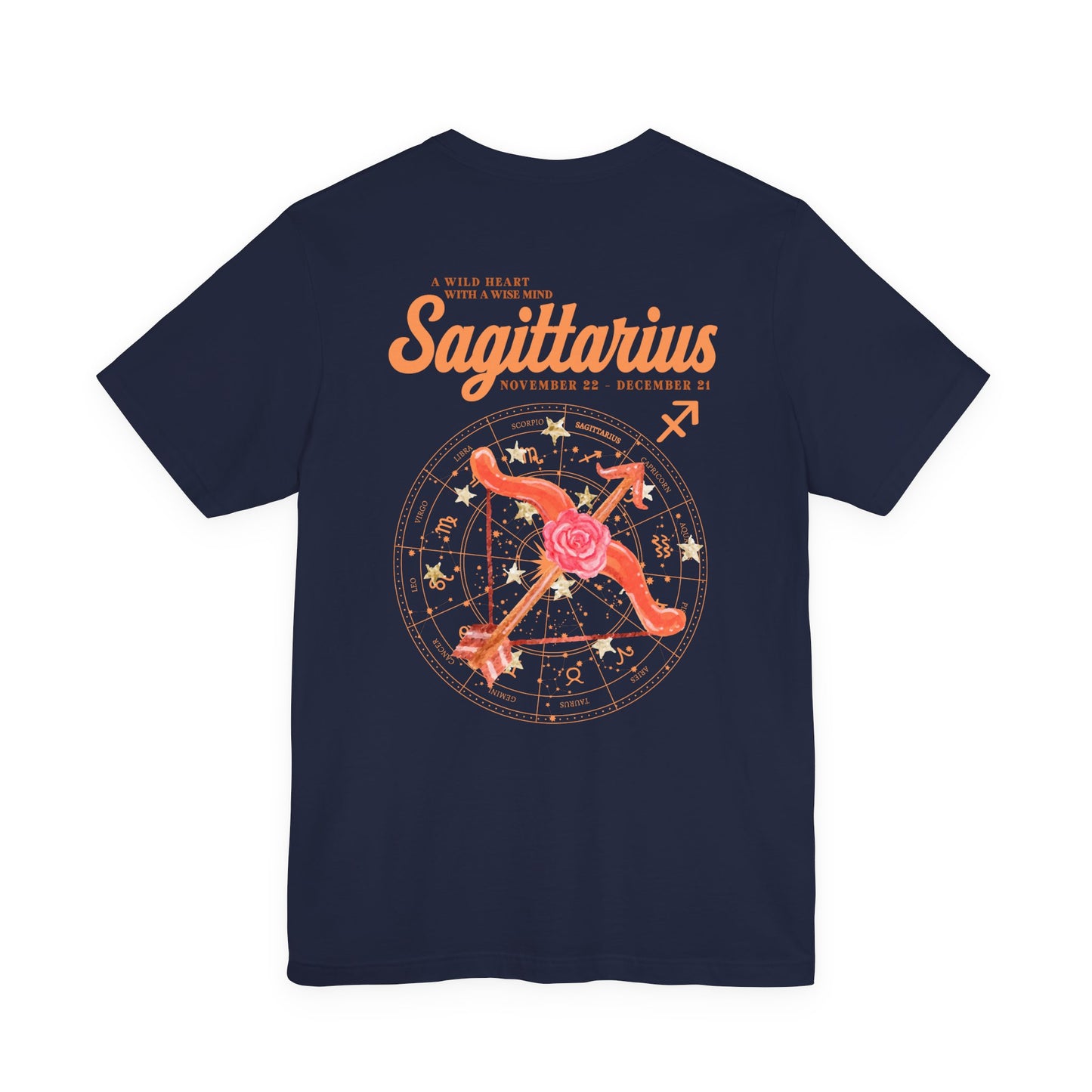 Sagittarius Zodiac T-Shirt – A Wild Heart With a Wise Mind