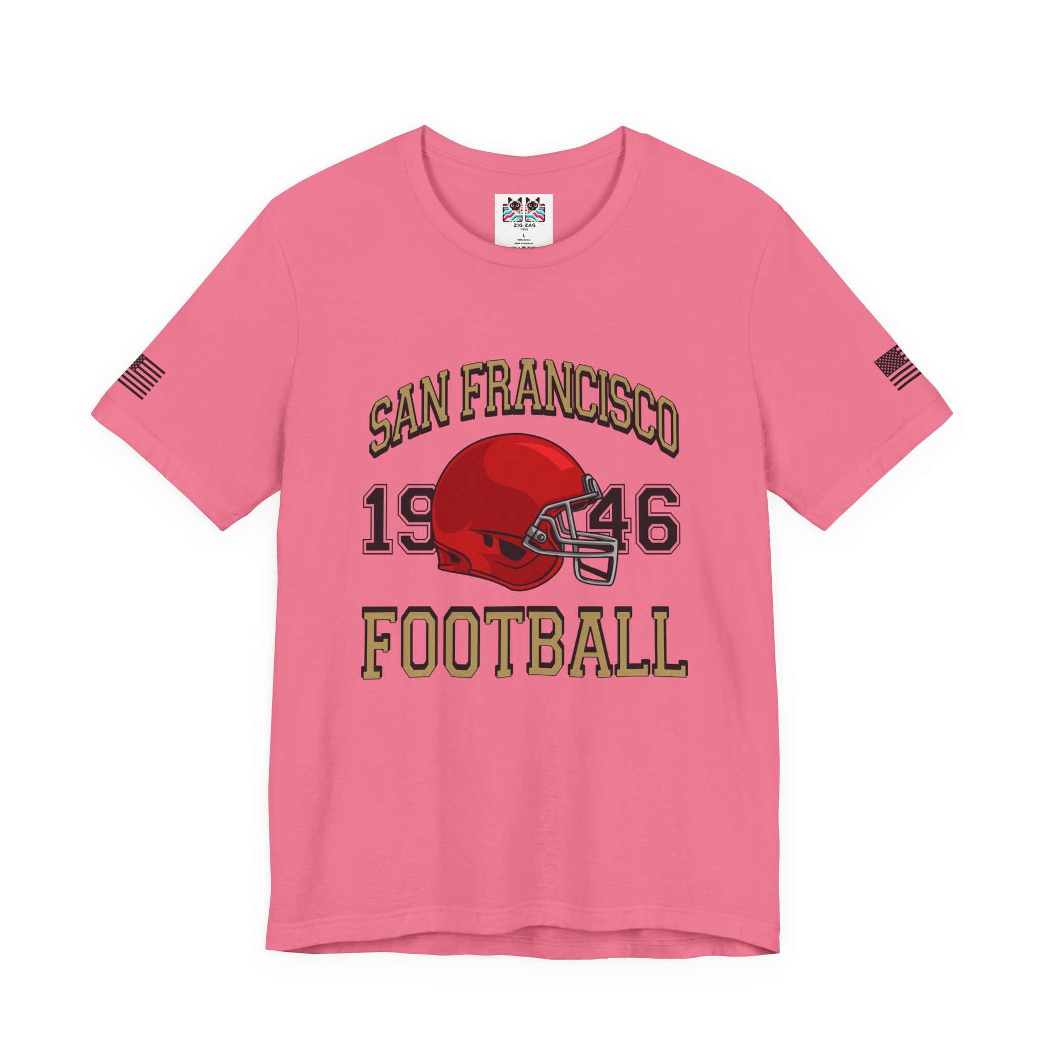 San Francisco Football T-Shirt, EST 1946 Collegiate Helmet Tee, SF Bay Area Football Fan Shirt, Retro Football Gift, Unisex
