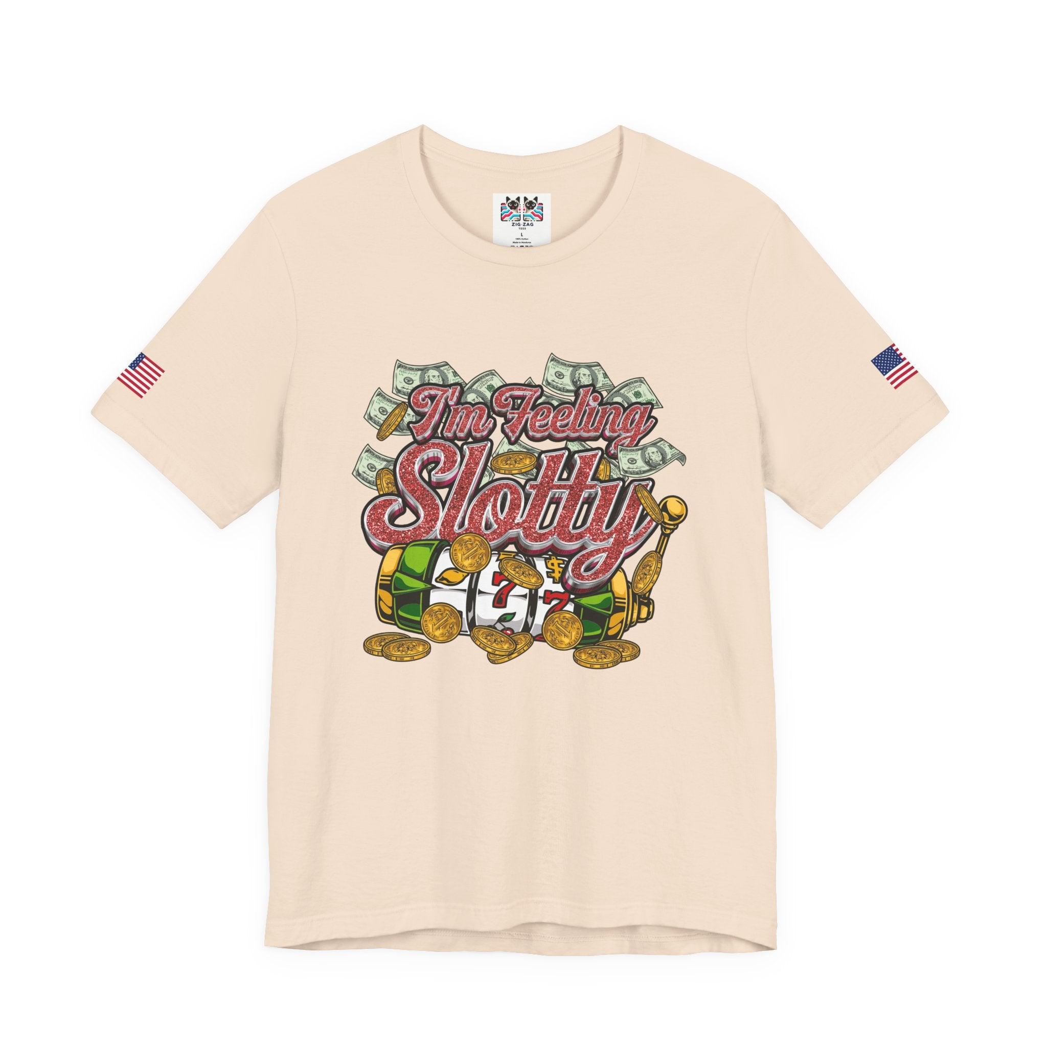 I'm Feeling Slotty Funny Casino Shirt – Vegas Girls Trip Slot Machine Tee