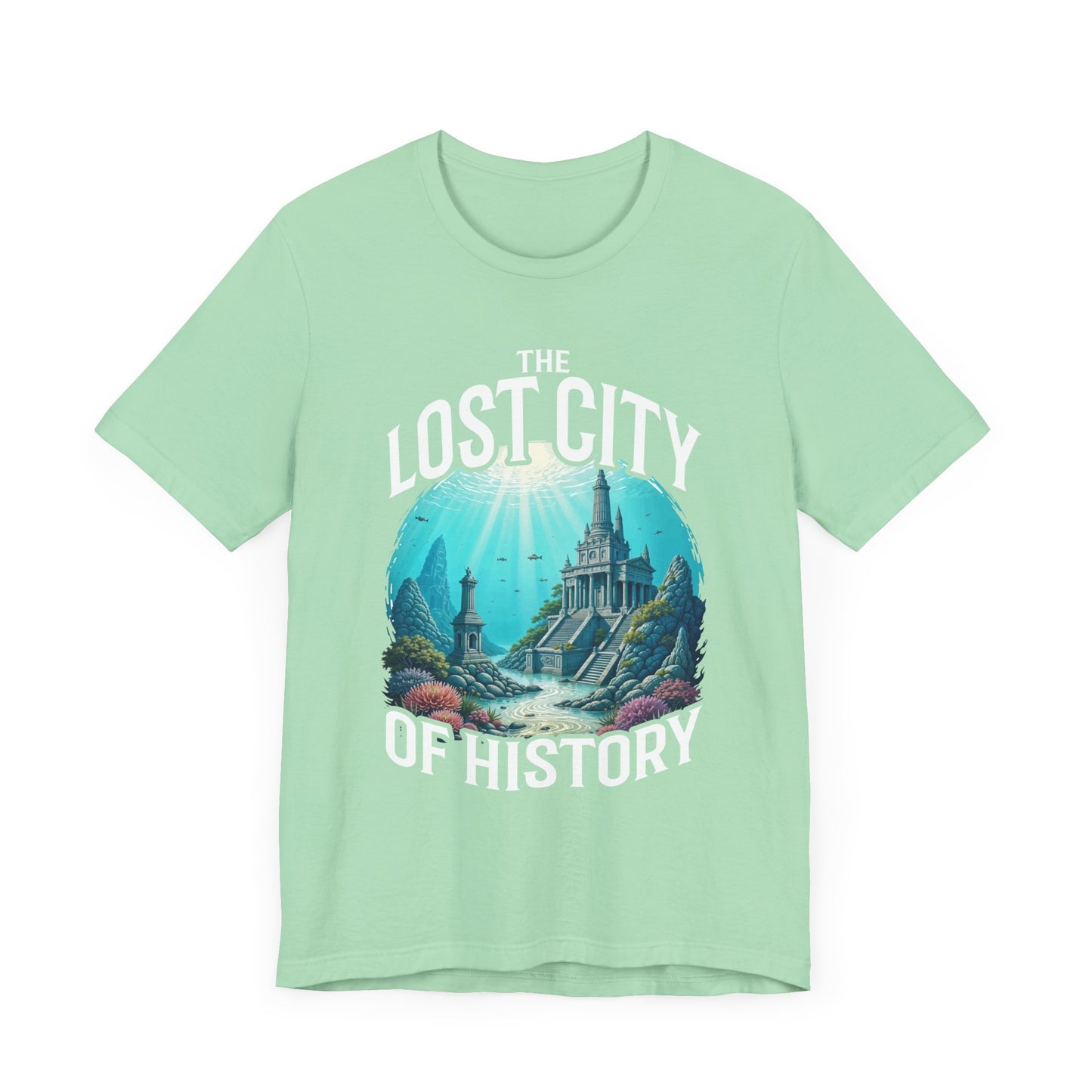 Sunken Cities of the Past Tee, Lost World History Shirt, Ancient Civilizations Graphic Tee, Underwater Discovery Top, Explorer Gift