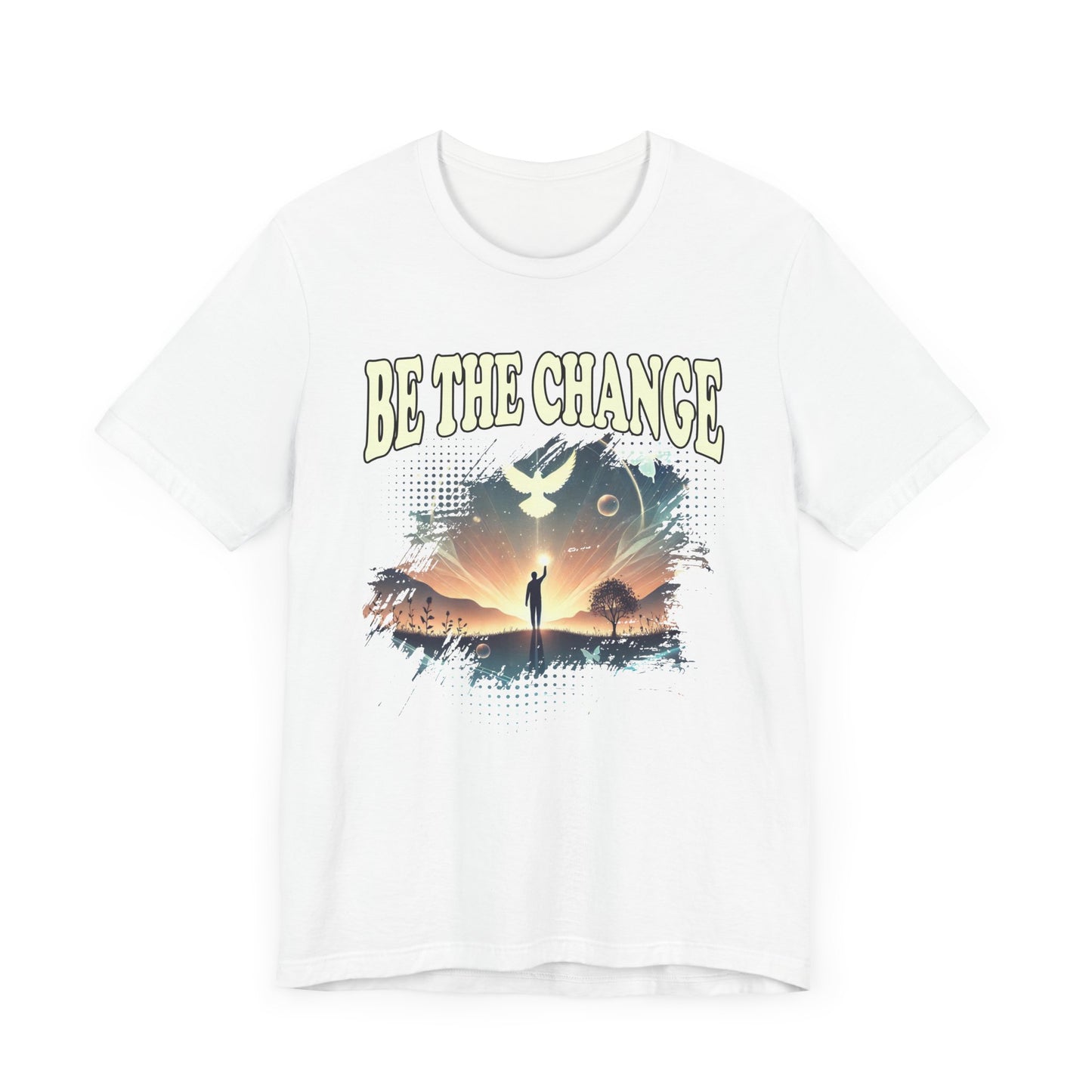 Be the Change | Walking Toward Sunset & White Pigeon T-Shirt