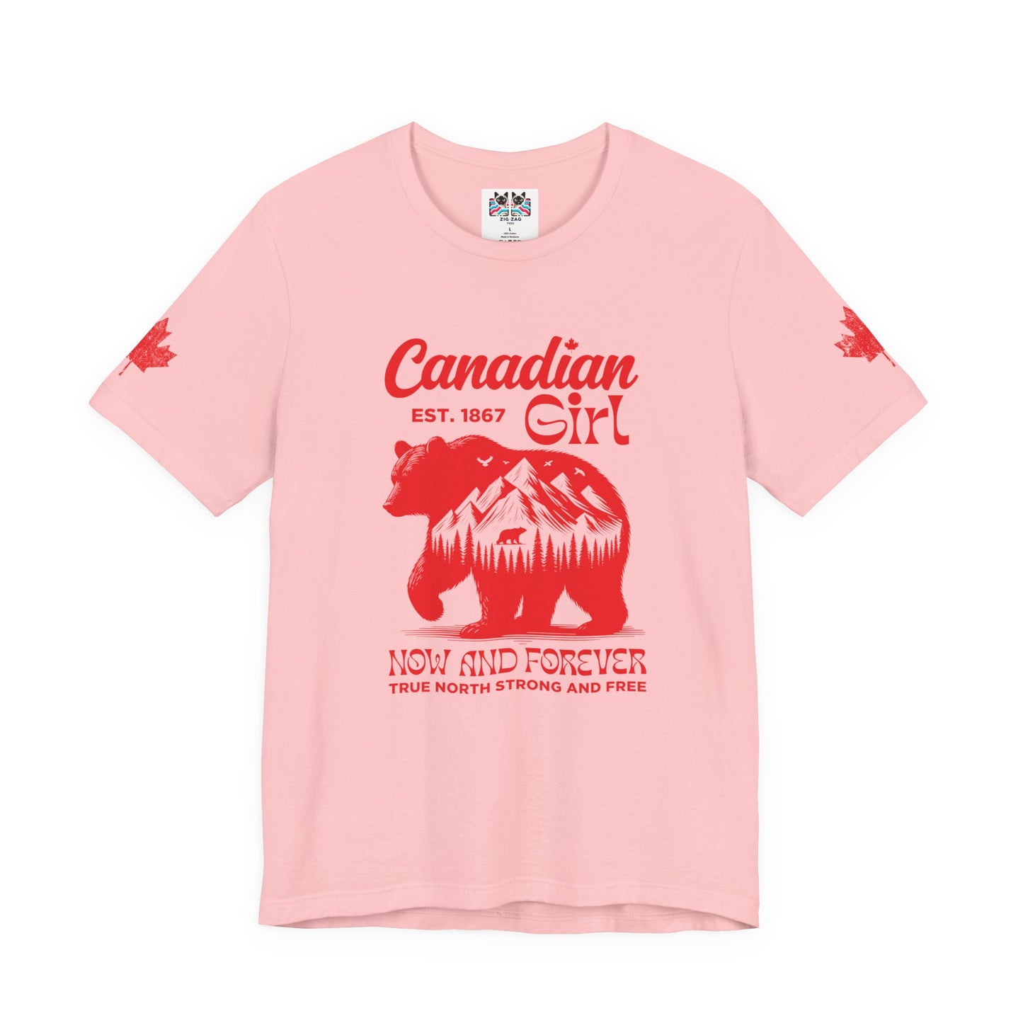 Canadian Girl Wilderness Bear T-Shirt