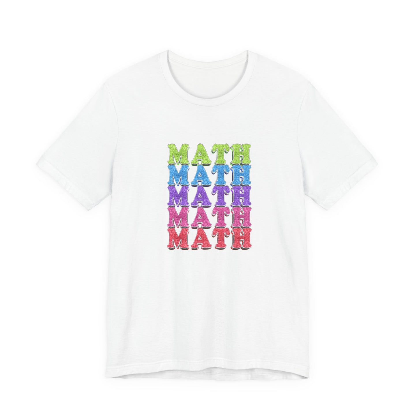 Math Repeated Tshirt – Bold Typography Design for Math Enthusiasts