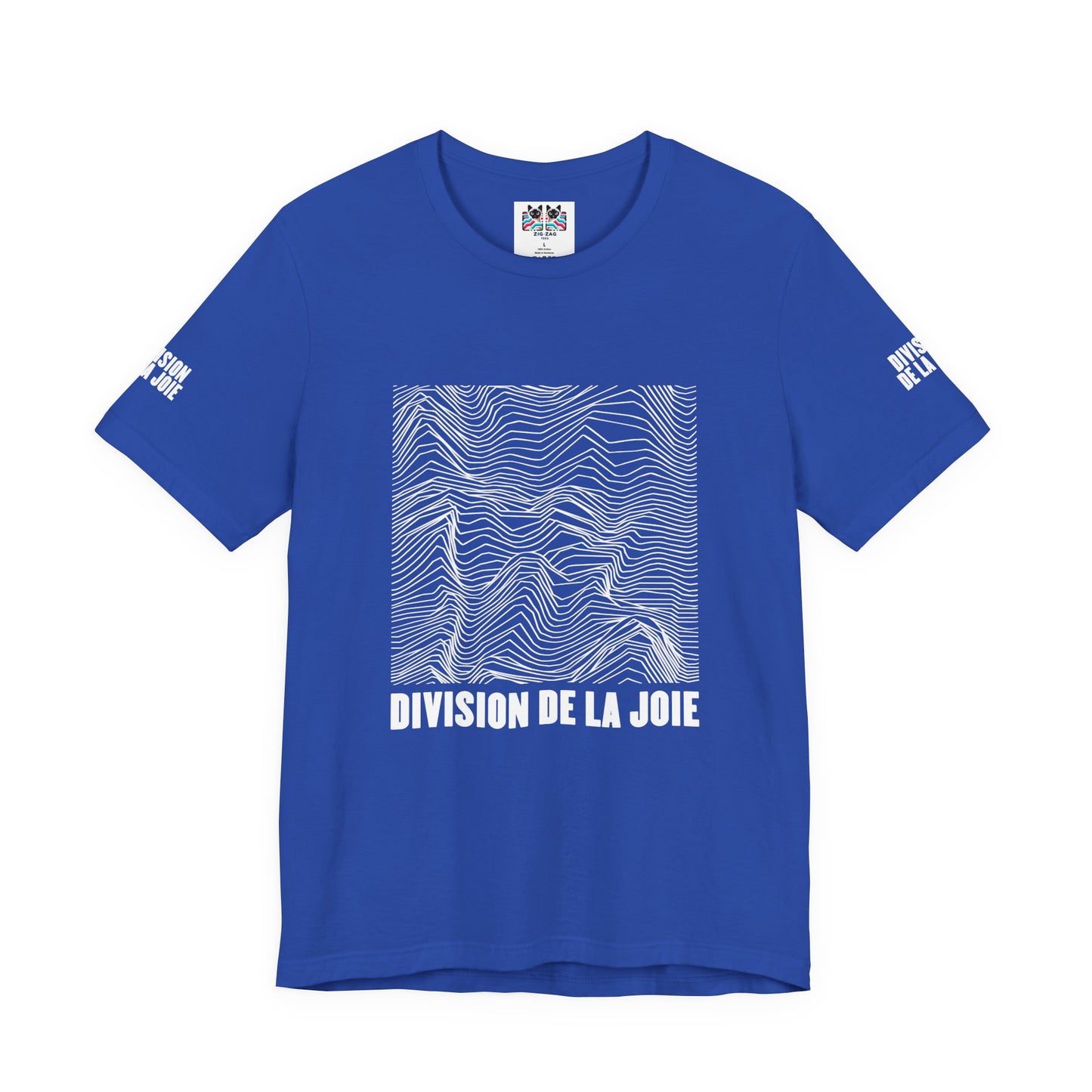 Division De La Joie T-Shirt – French Joy Division Wave Pattern Graphic Tee