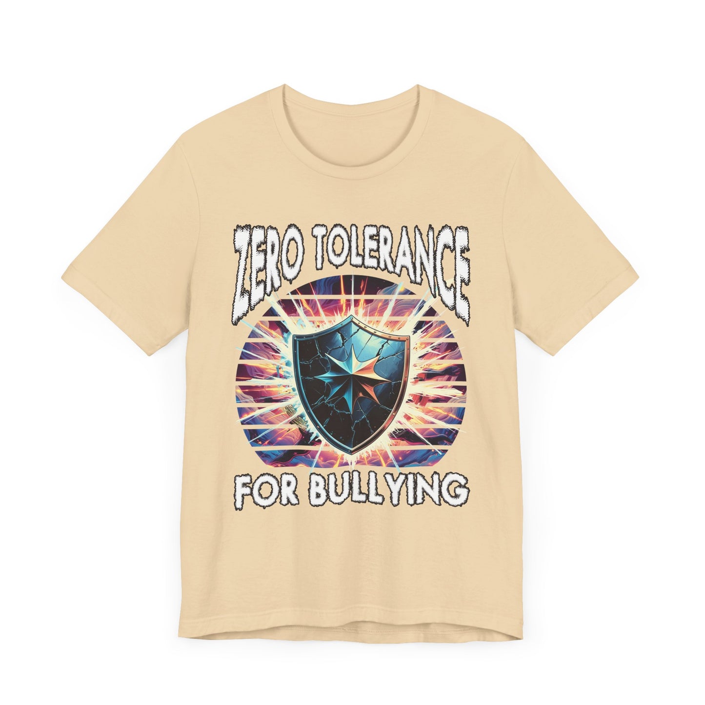 Zero Tolerance for Bullying | Strong Shield with Bright Flashlight & Glow T-Shirt
