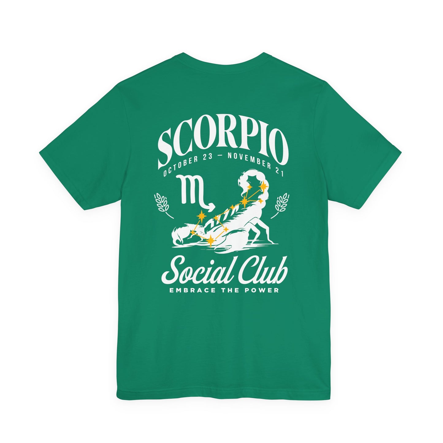 Scorpio Social Club T-Shirt – Scorpion with Zodiac Constellation Graphic
