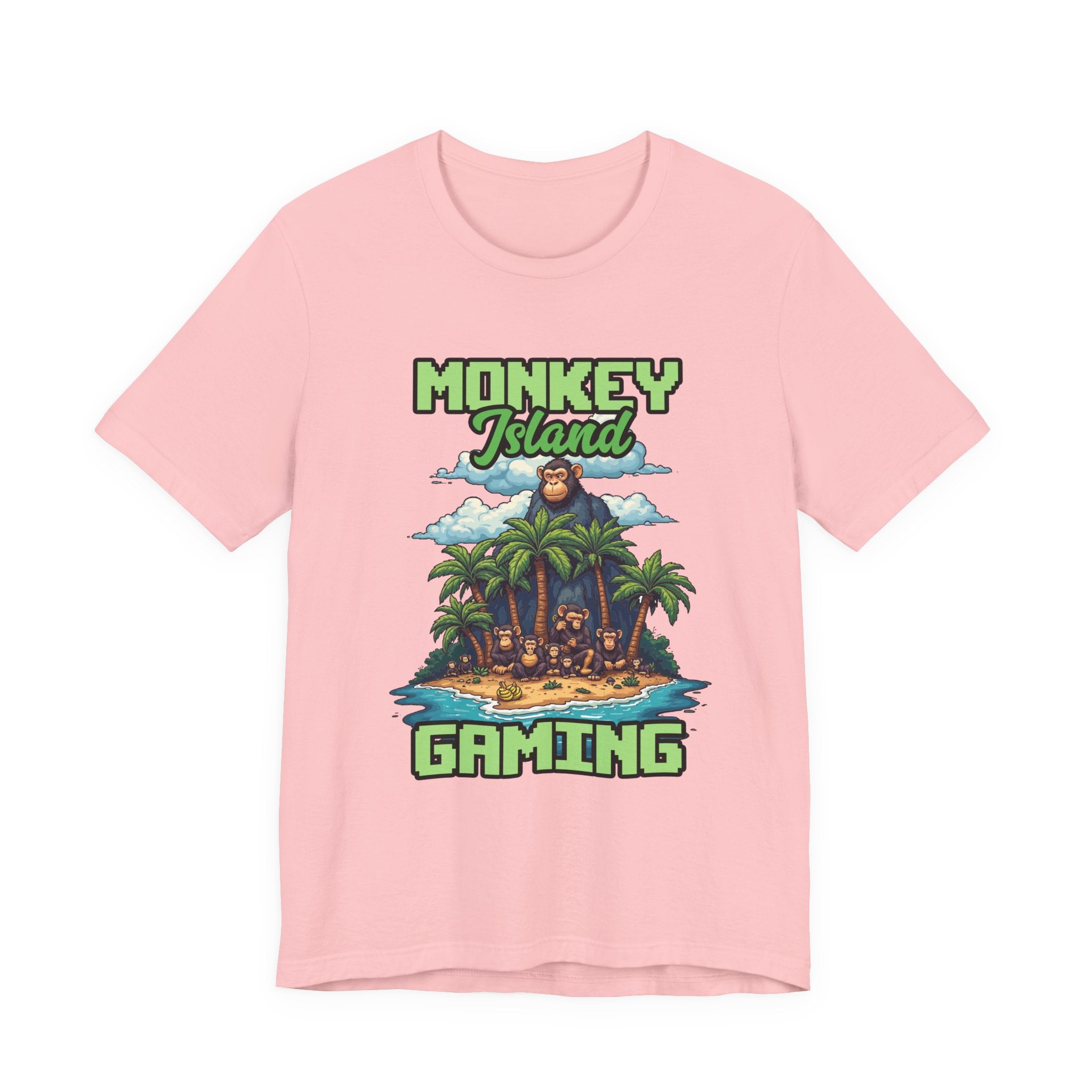 Monkey Island Gaming Tshirt – Giant Gorilla and Monkey Island Graphic