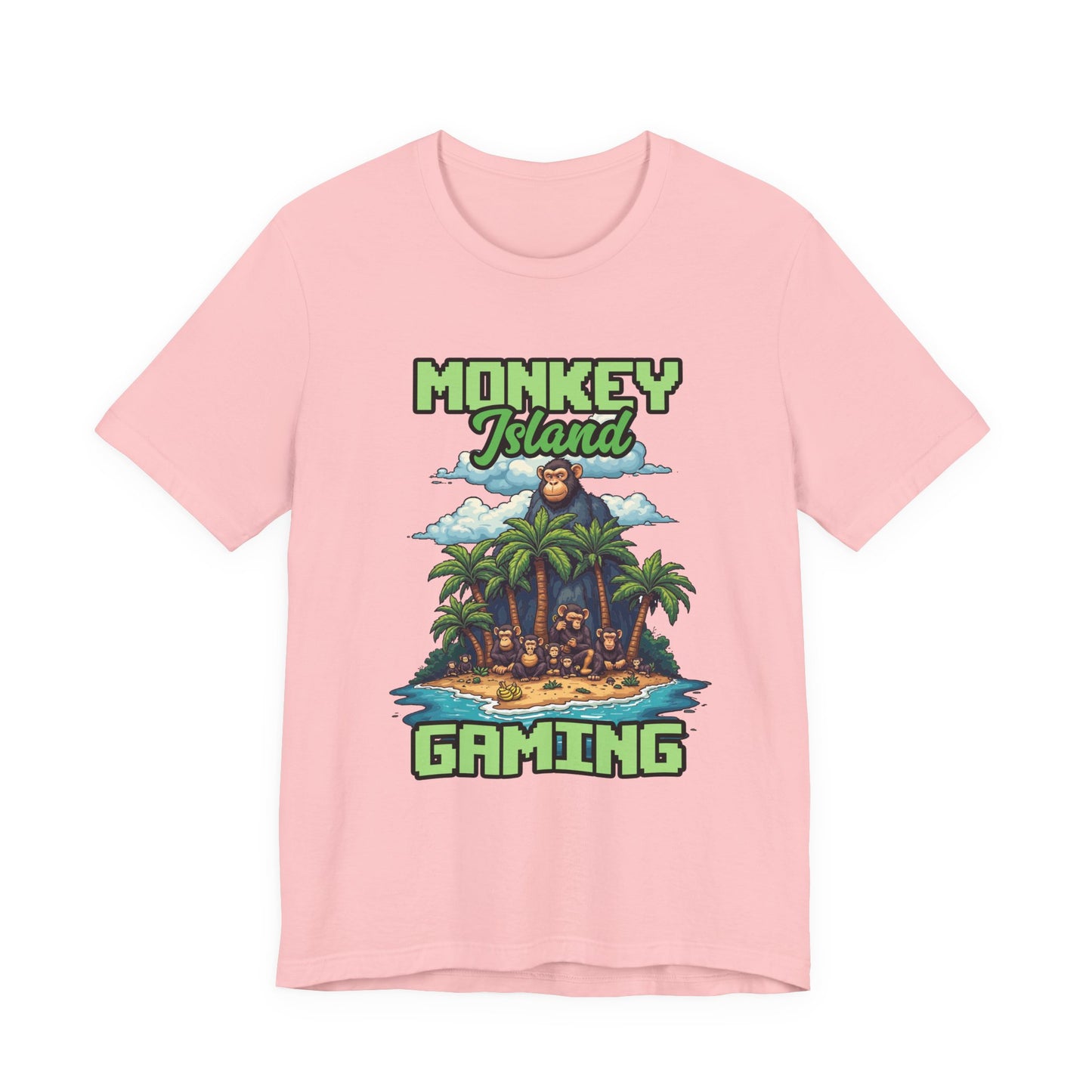 Monkey Island Gaming Tshirt – Giant Gorilla and Monkey Island Graphic