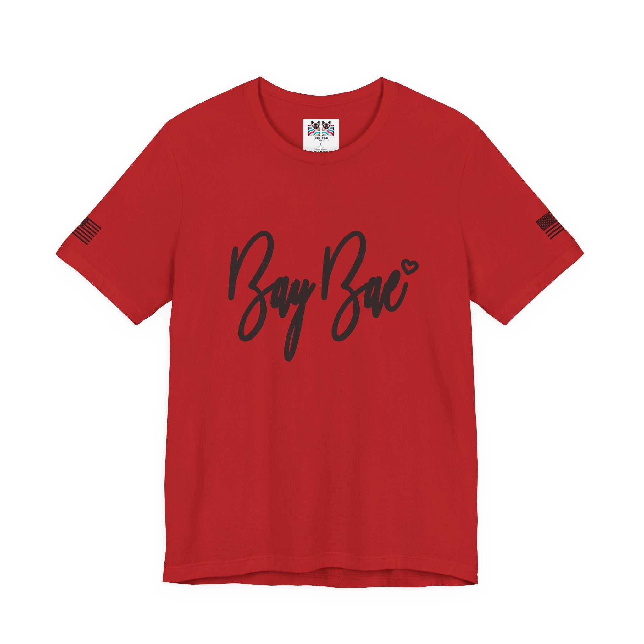 Bay Bae T-Shirt – Cute Script San Francisco Bay Area Graphic Tee with Heart