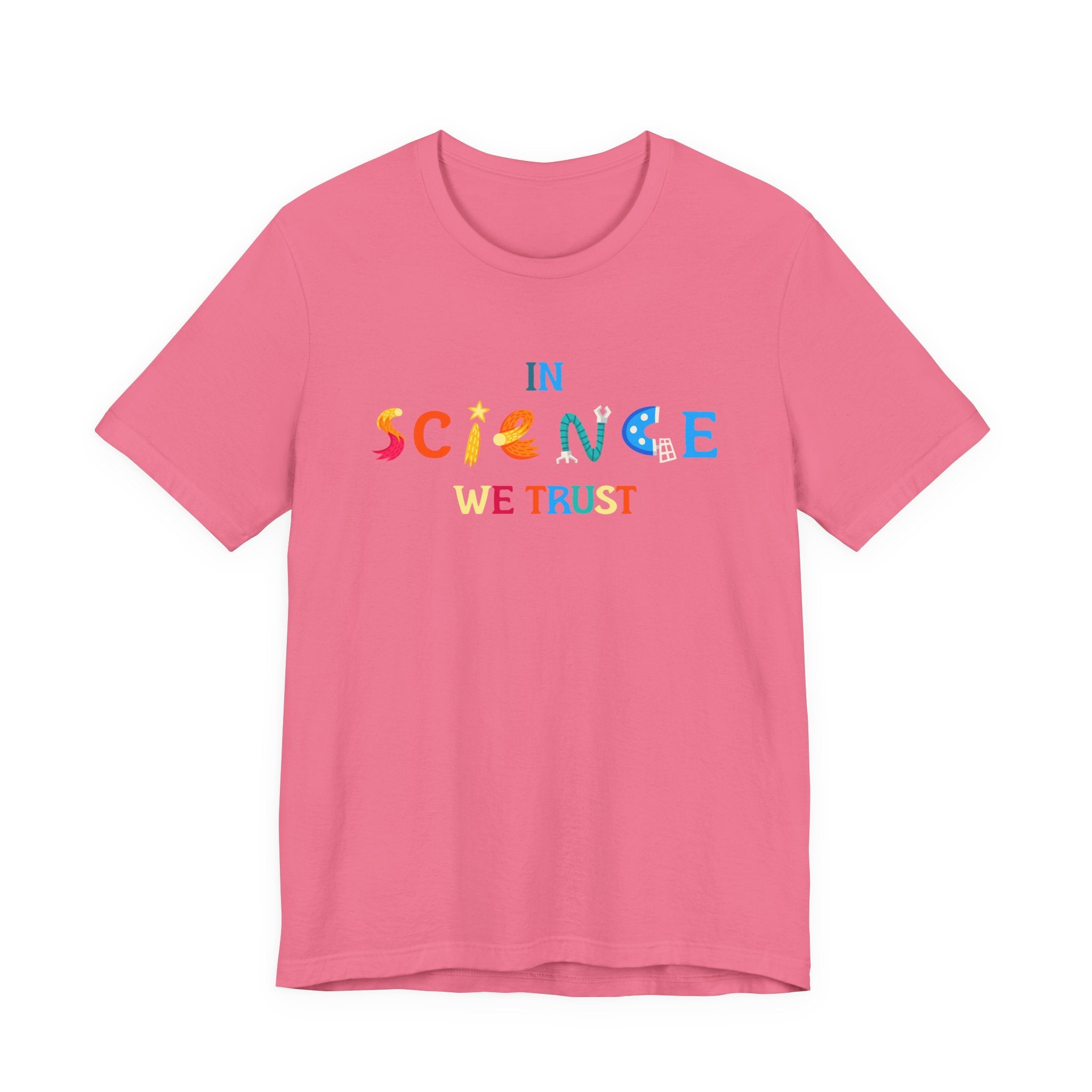 In Science We Trust T-Shirt – Lab Equipment Graphic STEM Lover Tee