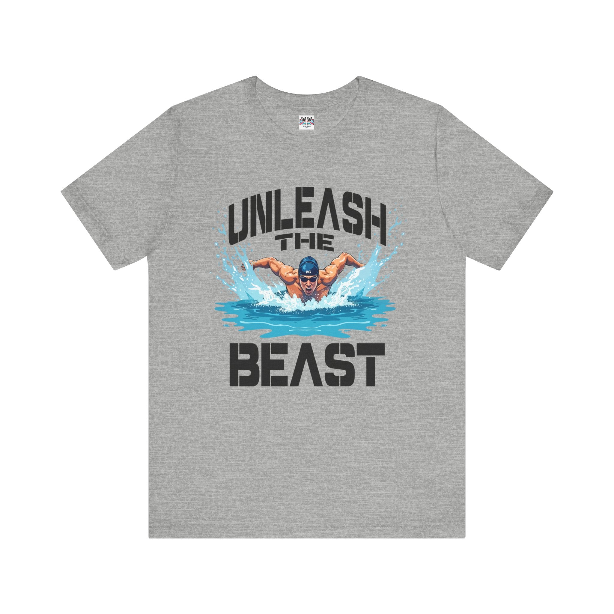 Unleash the Beast Butterfly Stroke Swimming Power Athlete Sports T-Shirt