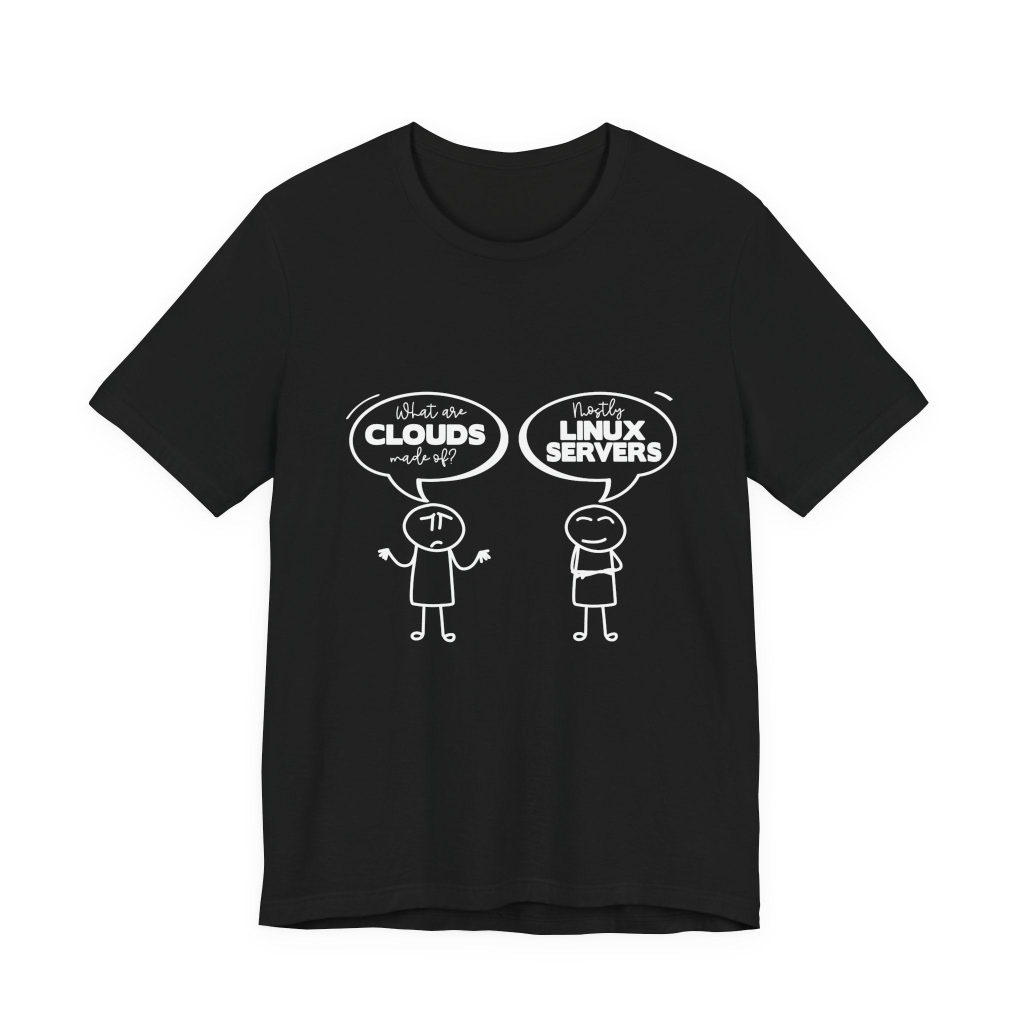 Mostly Linux Servers Funny Cloud T-Shirt