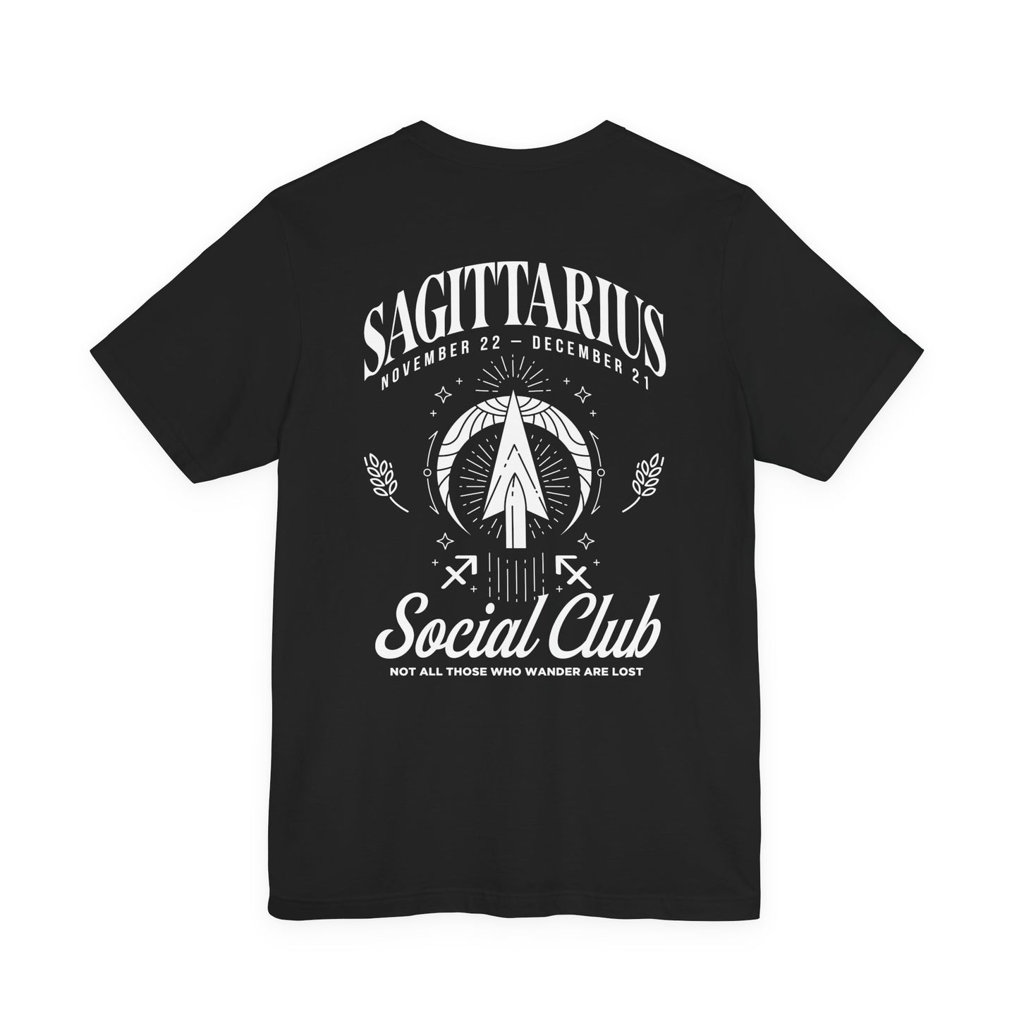 Sagittarius Social Club T-Shirt – Not All Those Who Wander Are Lost