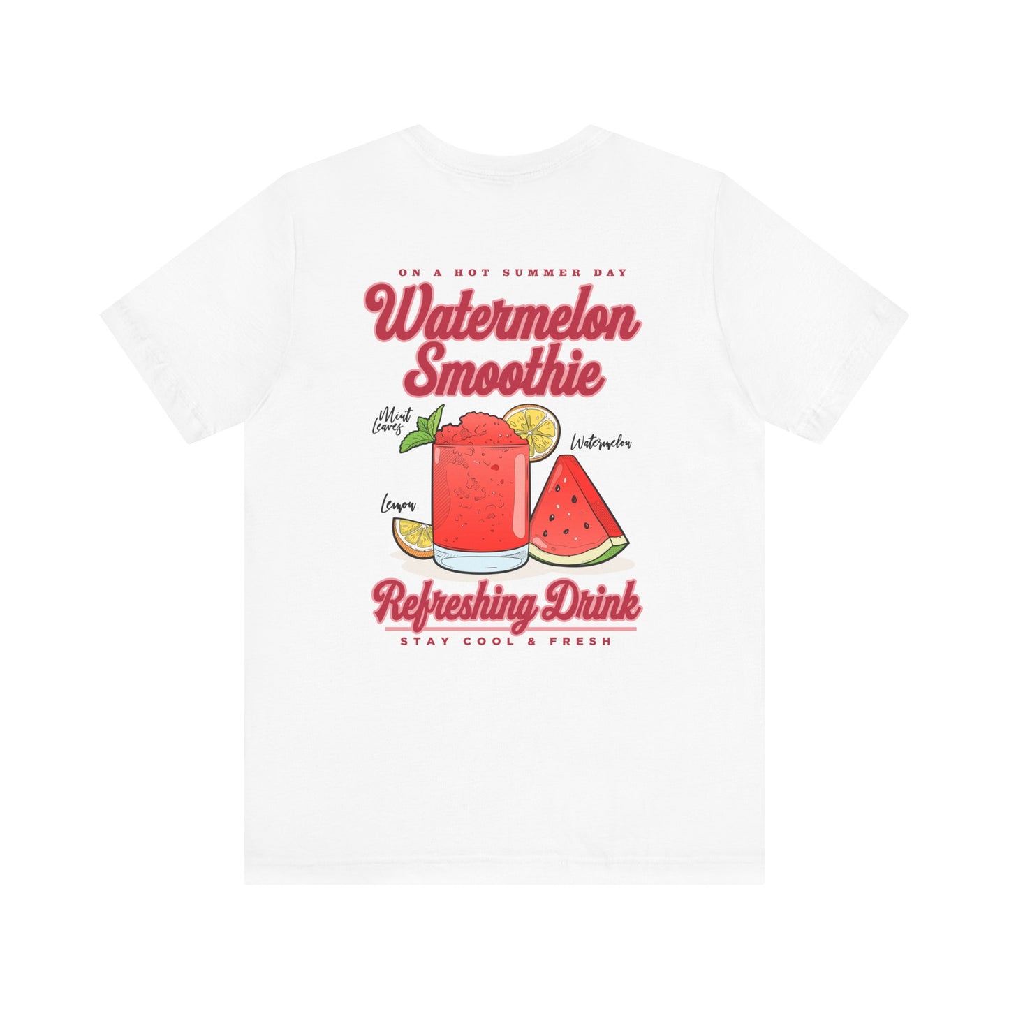 Watermelon Smoothie T-Shirt – Refreshing Summer Drink Graphic