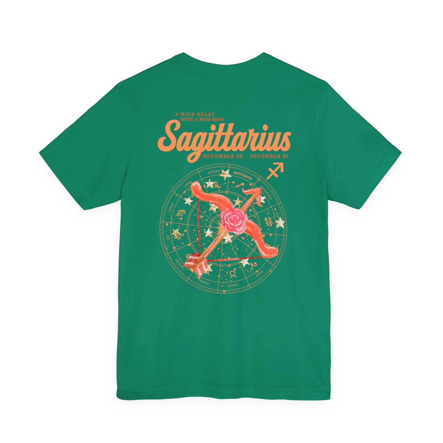 Sagittarius Zodiac T-Shirt – A Wild Heart With a Wise Mind