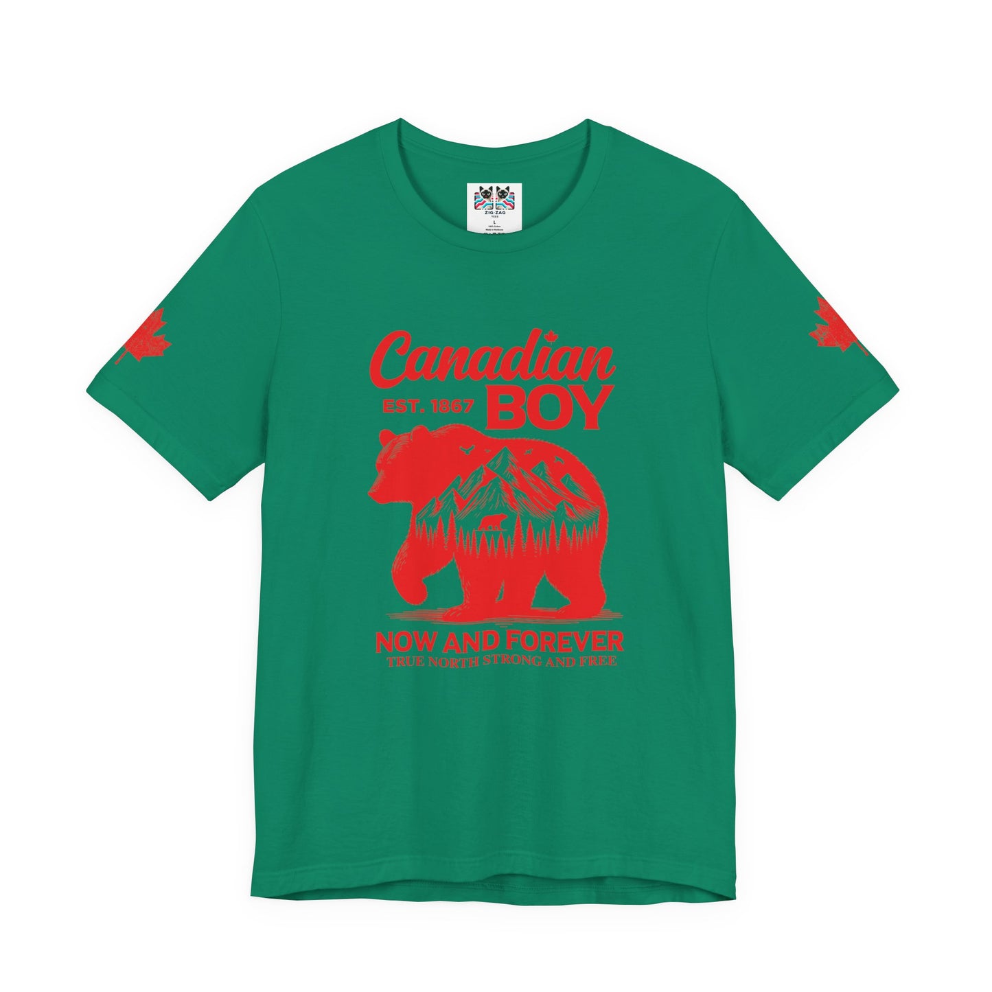 Canadian Boy Wilderness Bear T-Shirt