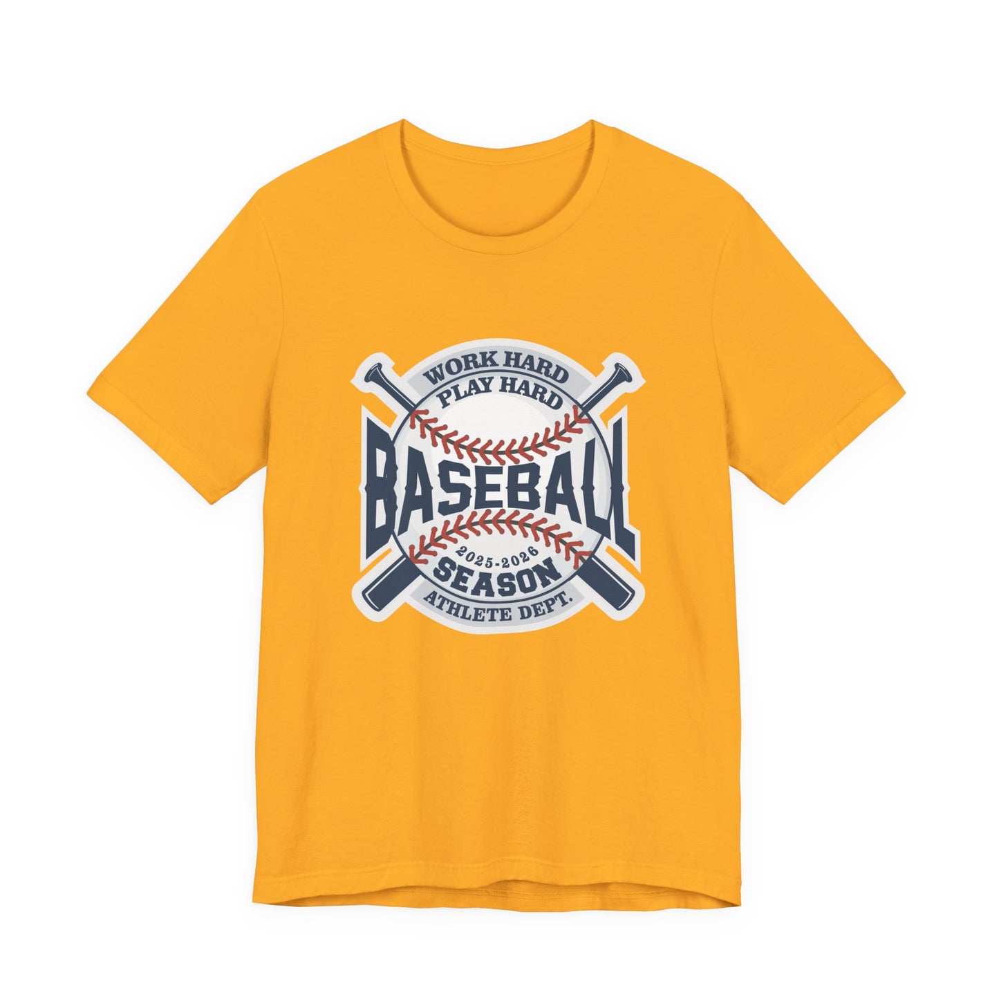 Baseball tshirt - Baseball Work Hard Play Harder Tshirt Large Baseball and Bat Graphic 2025-2026 Season