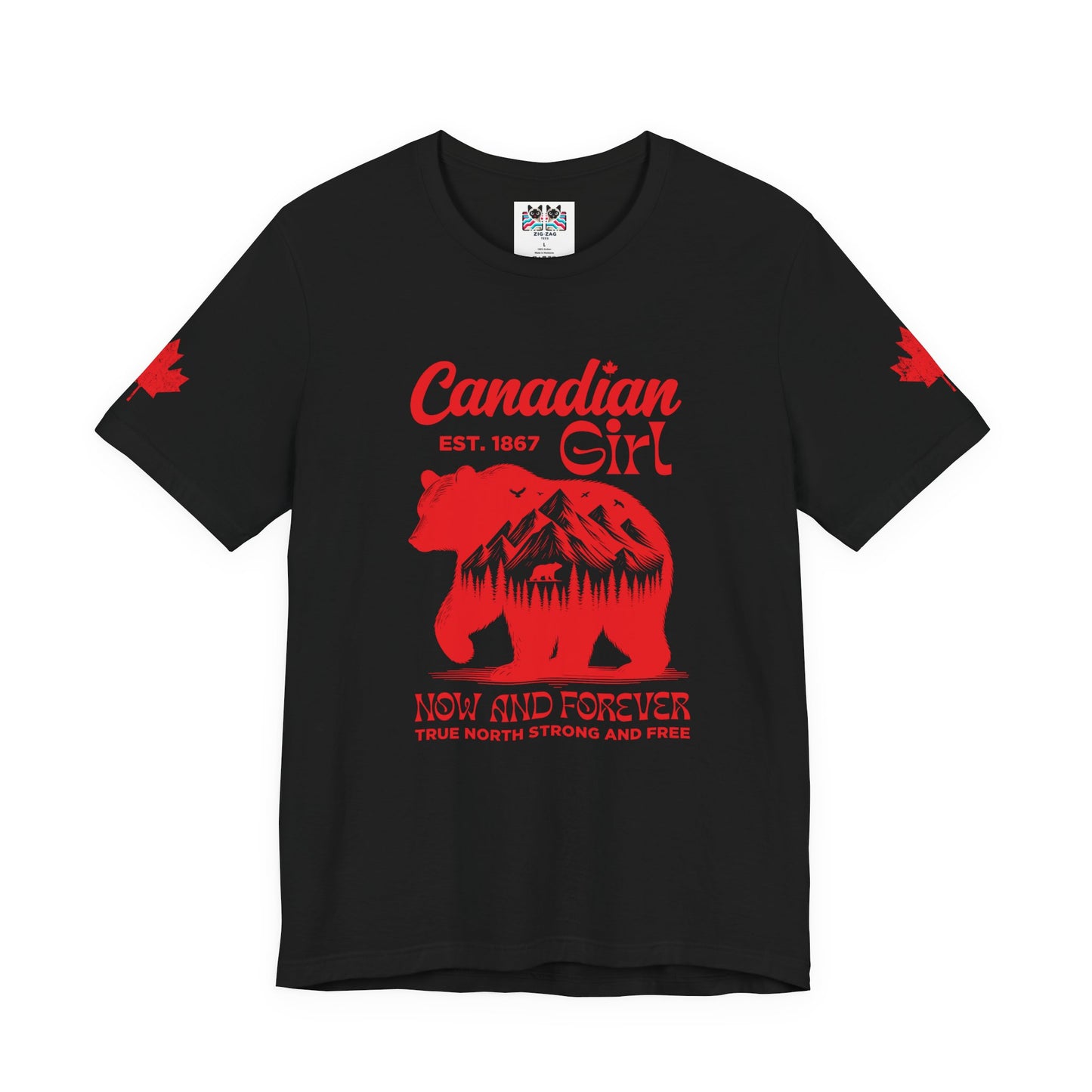 Canadian Girl Wilderness Bear T-Shirt