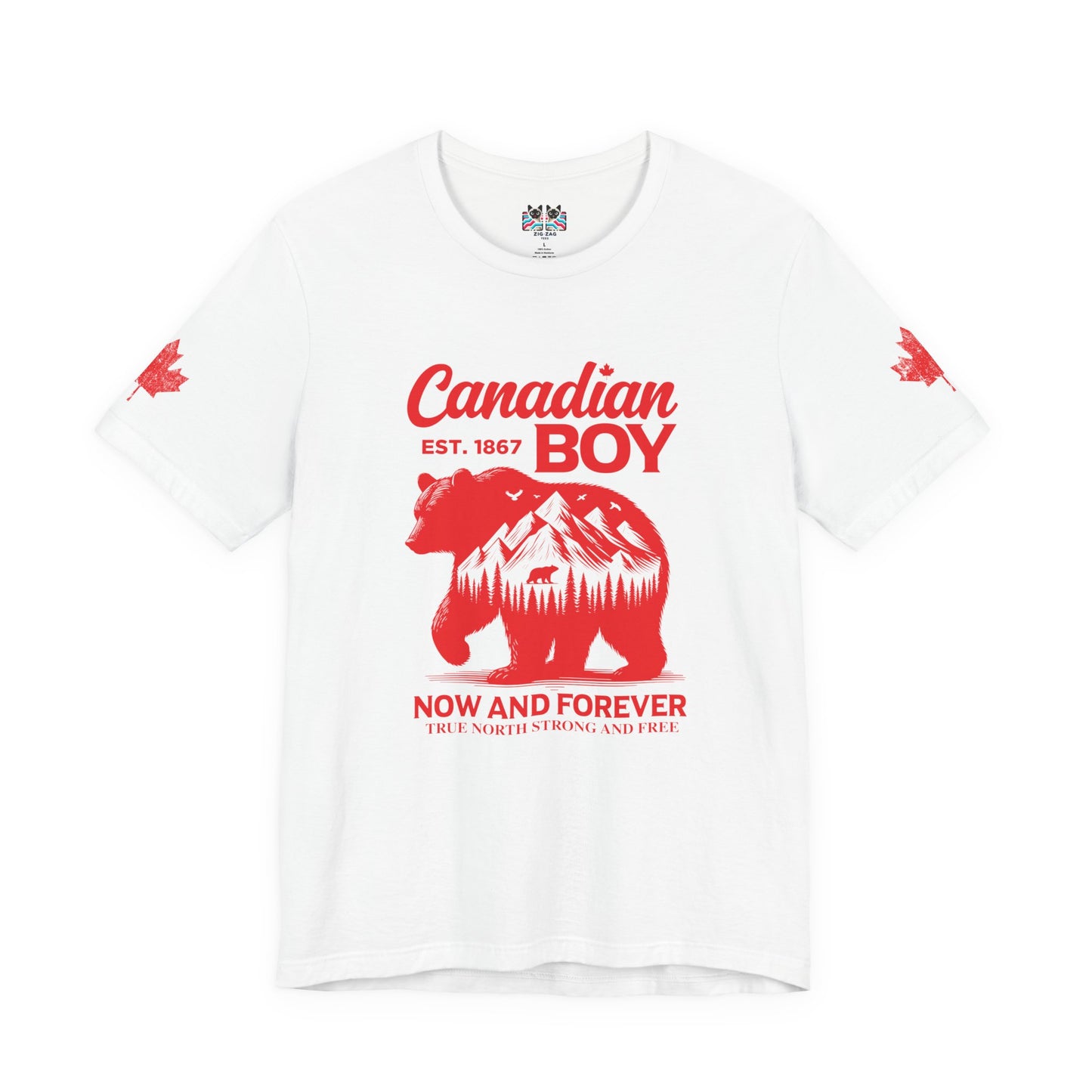 Canadian Boy Wilderness Bear T-Shirt