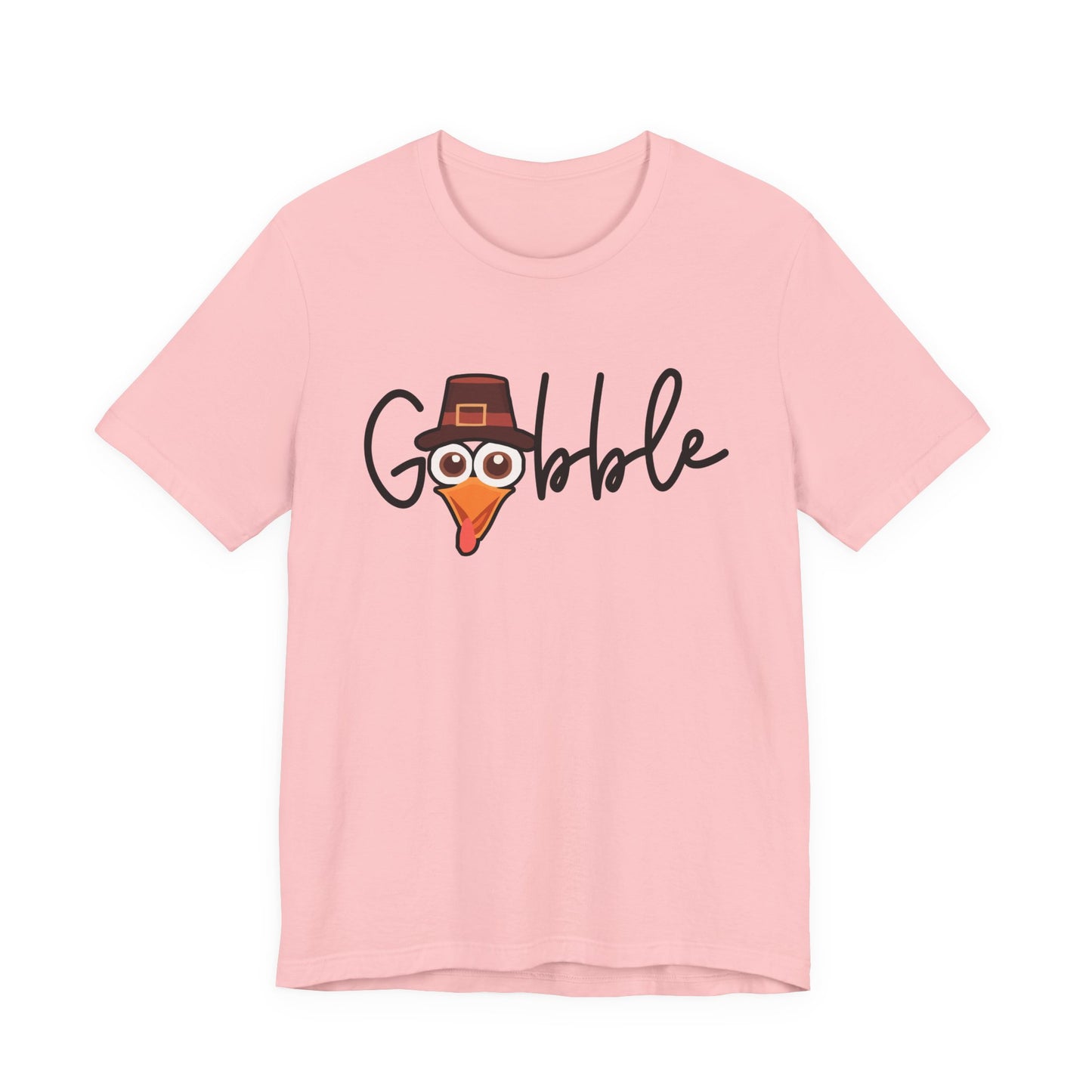 Gobble Turkey Head Cursive T-Shirt
