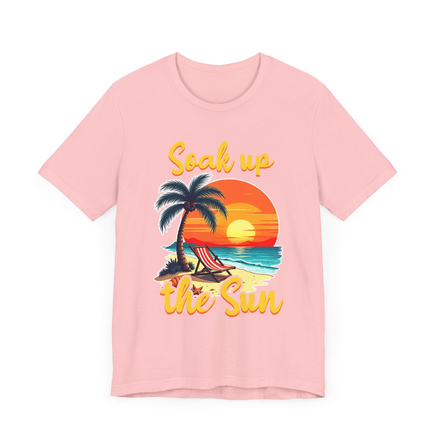 Soak Up The Sun Shirt, Coastal Chill Tee, Summer Sunshine T Shirt, Relaxed Beach Apparel, Sunlight Escape Graphic Top