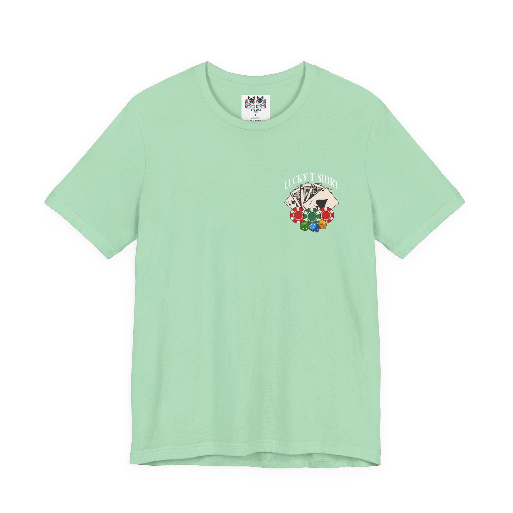 Lucky Shirt T-Shirt - Gamble With My Lucky Shirt Front Back Casino Superstition