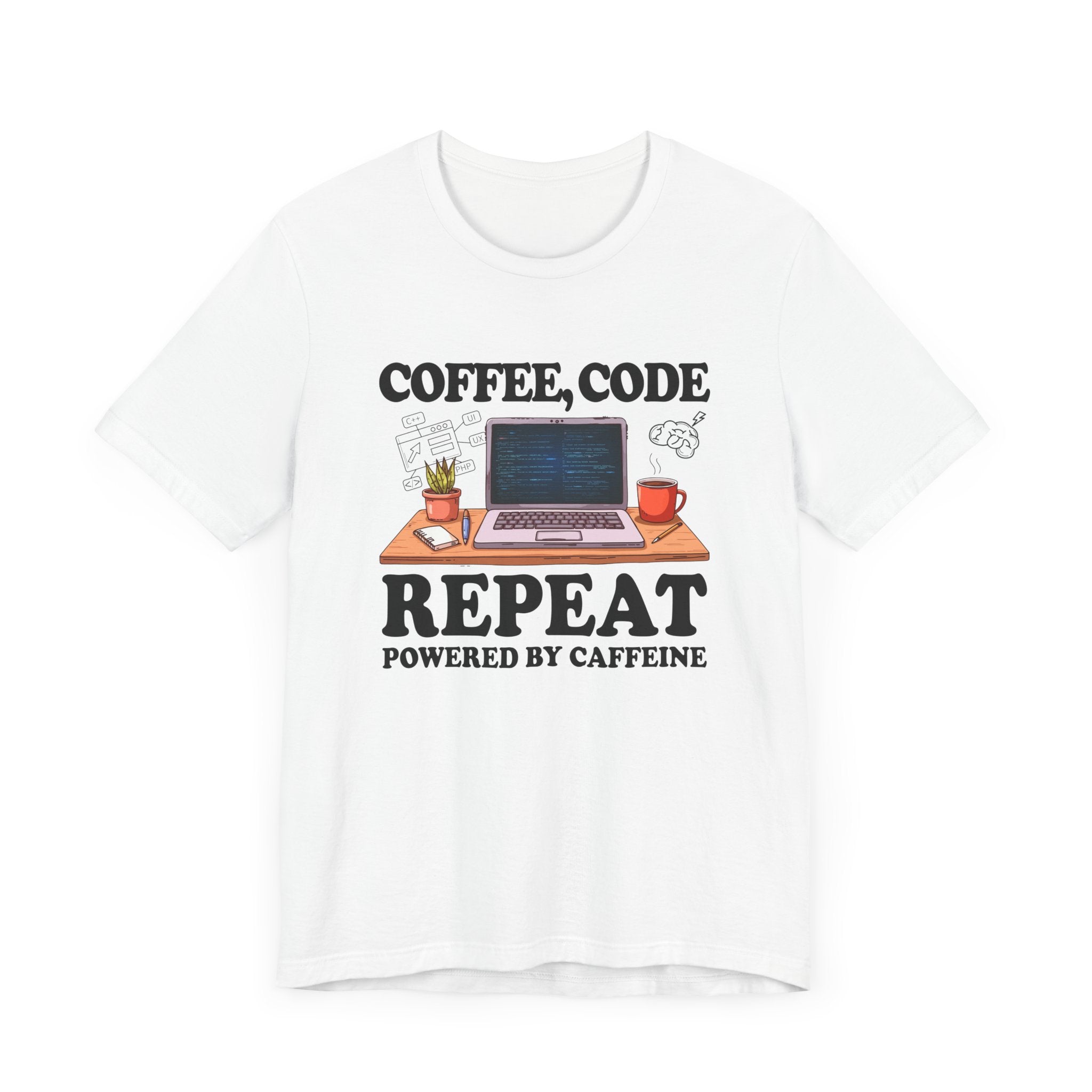 Coffee, Code, Repeat   Official Graphic Statement Tee for Bold Minds, Modern Thinkers, and Everyday Expression Everywhere