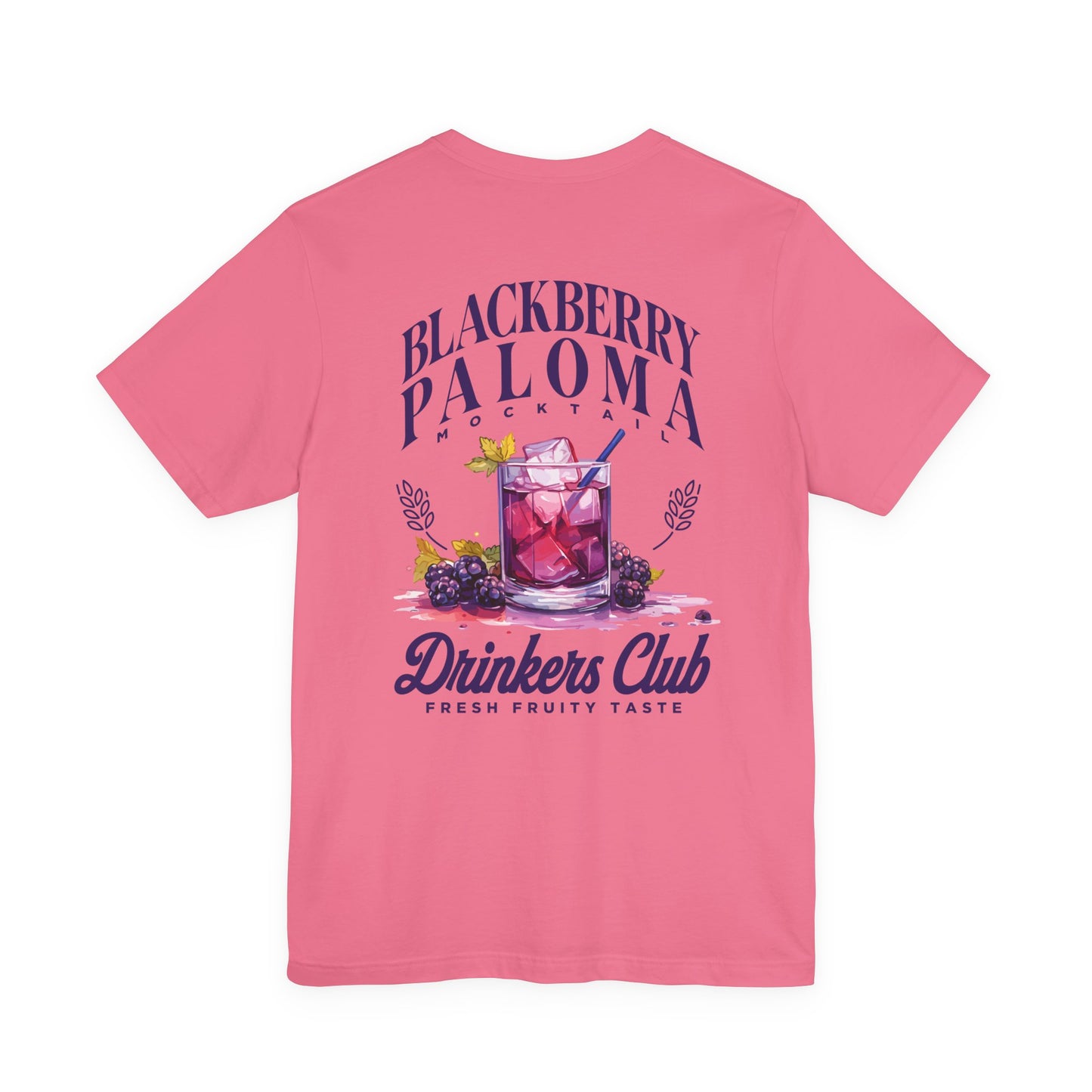 Blackberry Paloma Mocktail Drinkers Club Tshirt – Fresh Fruity Taste